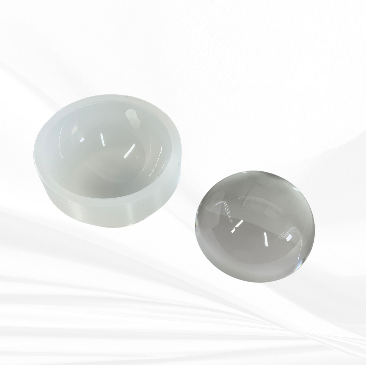 Bauble Half Sphere Ornament Mold | 3" | Half Sphere Ornament Mold, Round Ornament Mold, Bauble Mold