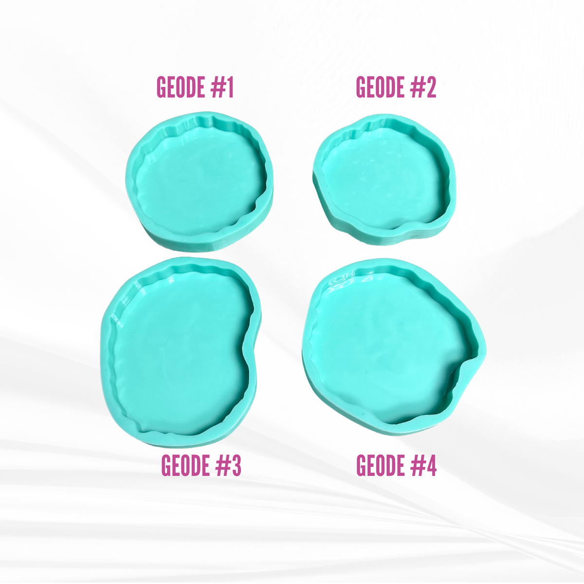 Coaster Molds | 7 Shapes | 4 Inch Coaster Molds for Resin