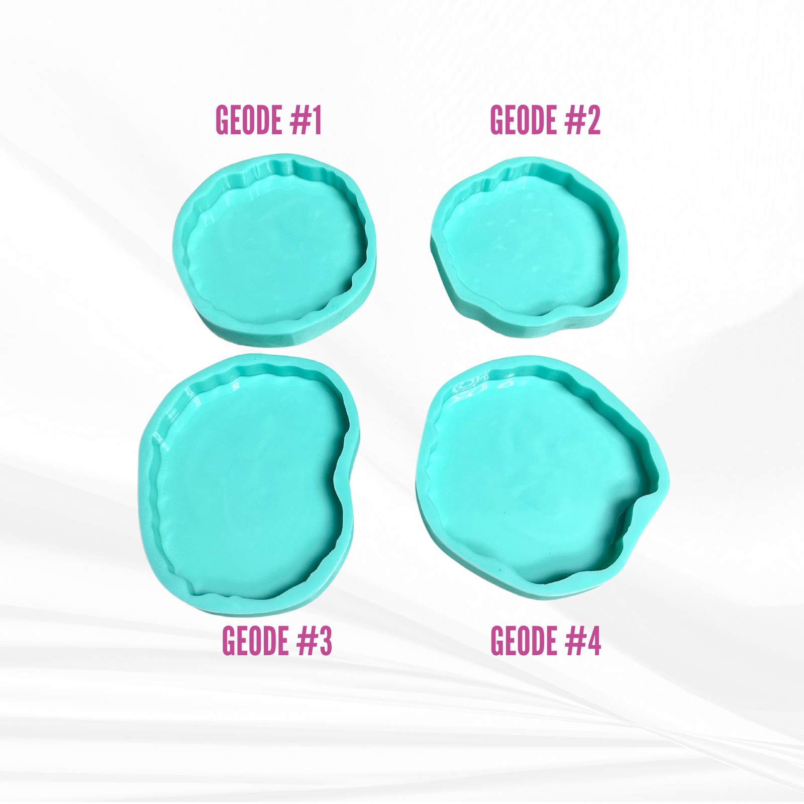 Coaster Molds | 7 Shapes | 4 Inch Coaster Molds for Resin