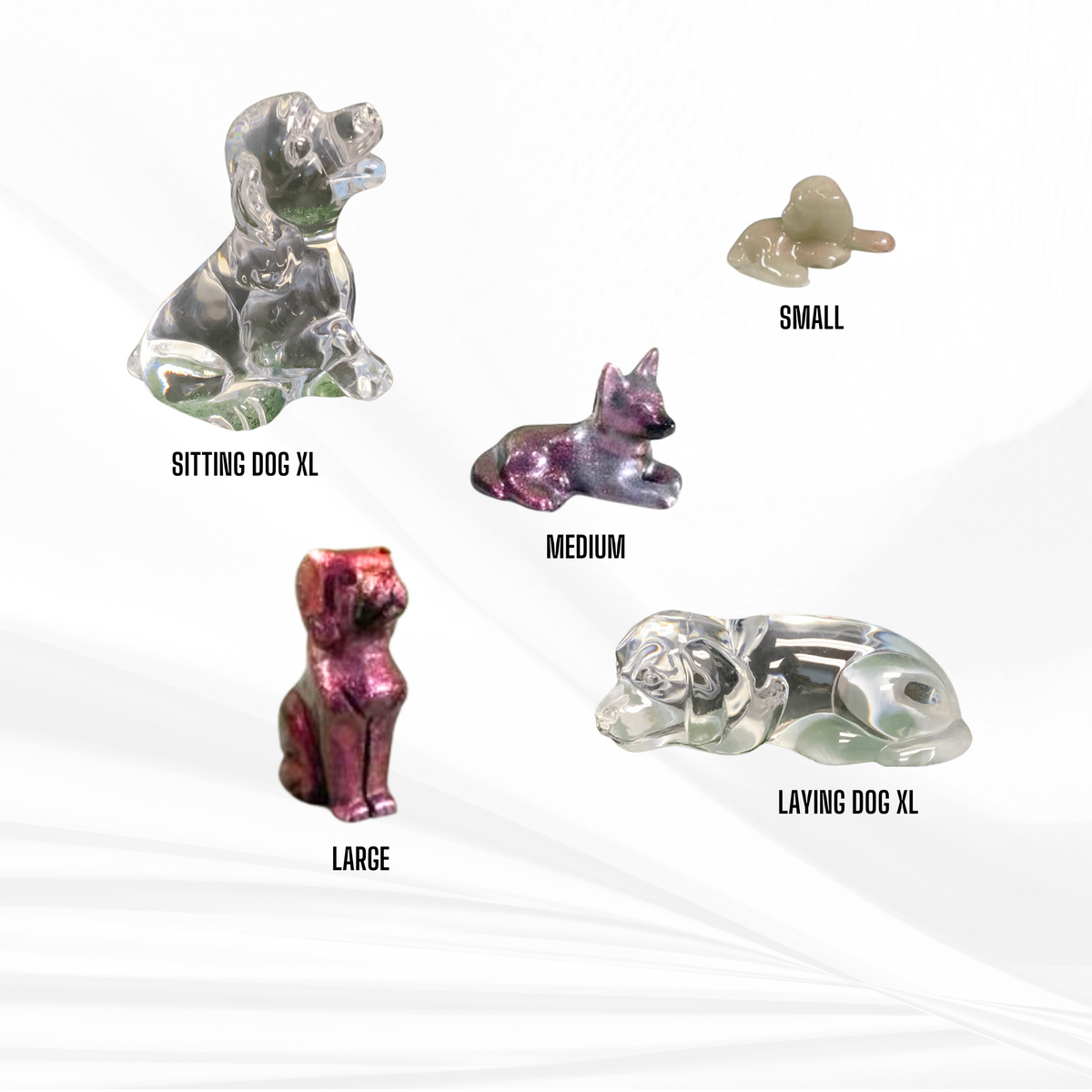 Dog Mold for Resin | 5 Shapes | Dog Silicone Mold