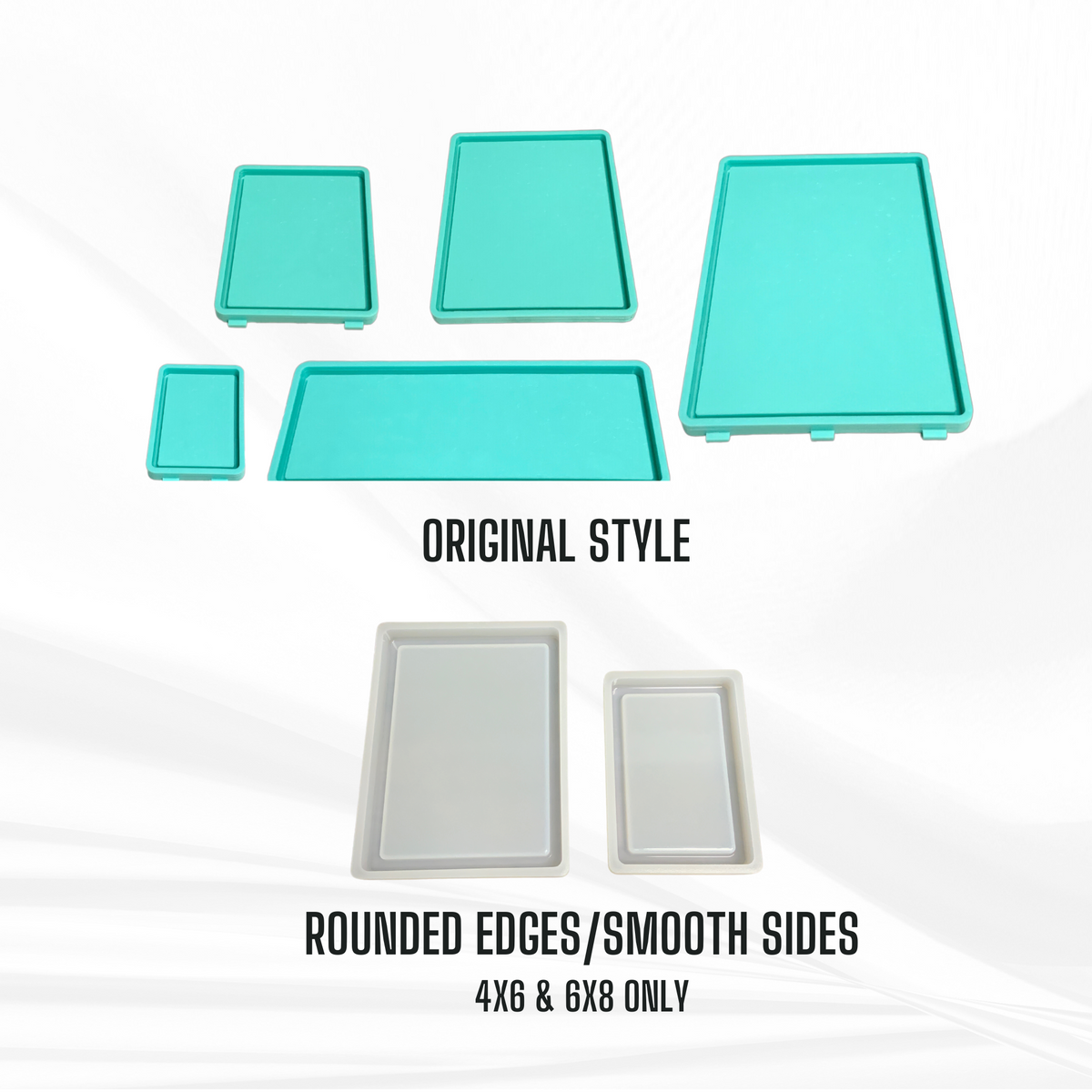 Rectangle Tray Mold | Sizes - 4"x6", 6"x8", 8"x10", 5"x13", 9"x13" |