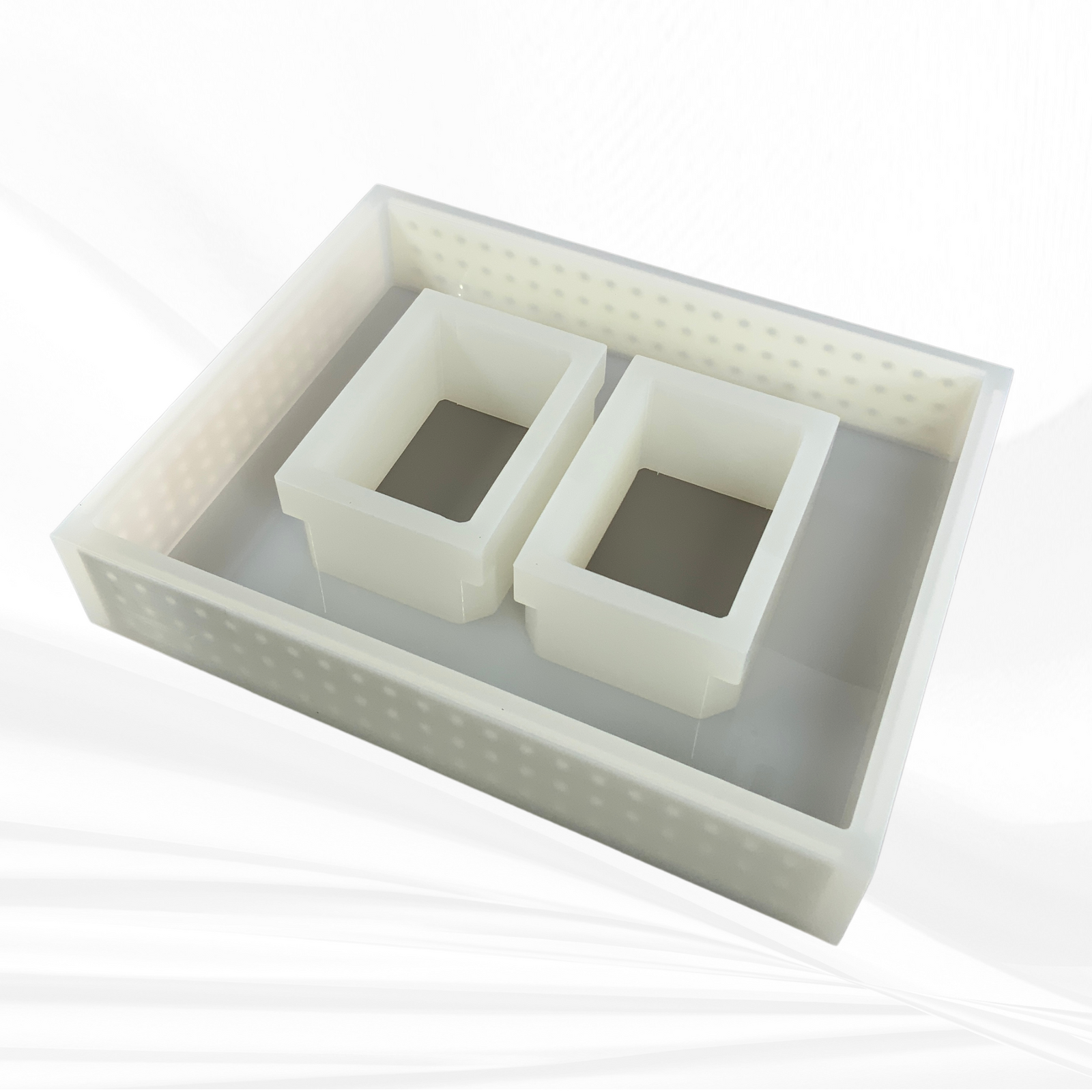 5" x 7" Double Picture Frame Silicone Mold | 3" Deep |