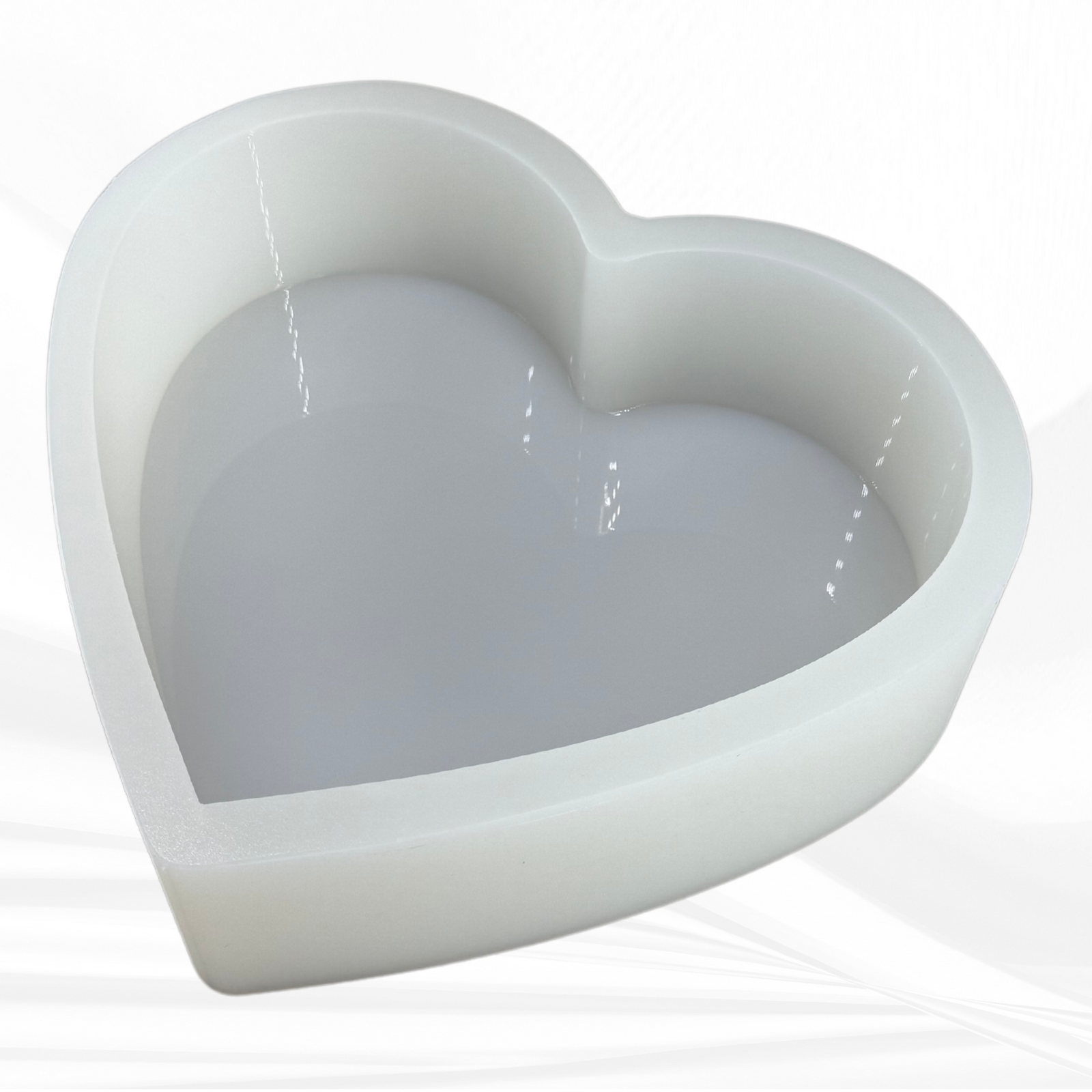 9” Deep Heart Silicone Mold