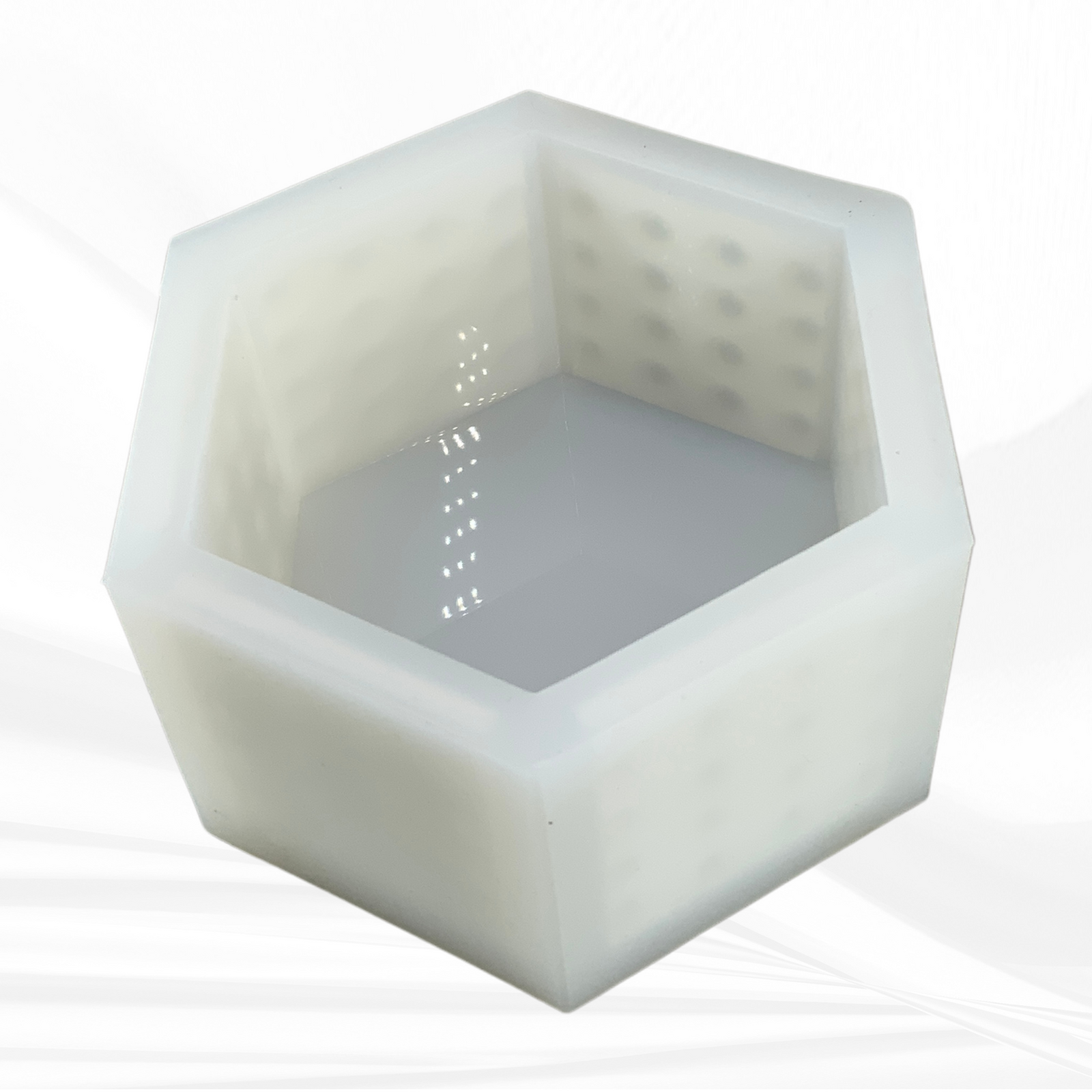 5"x 5.7"x3" Hexagon Silicone Mold