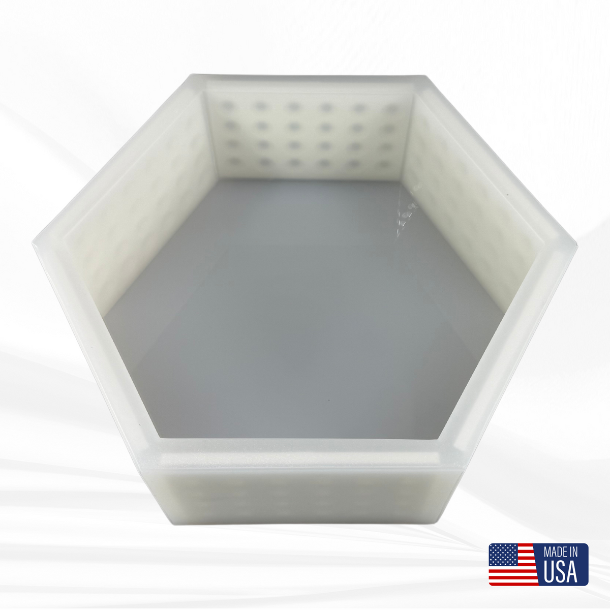 8&quot;x 9.2&quot;x3&quot; Hexagon Silicone Mold