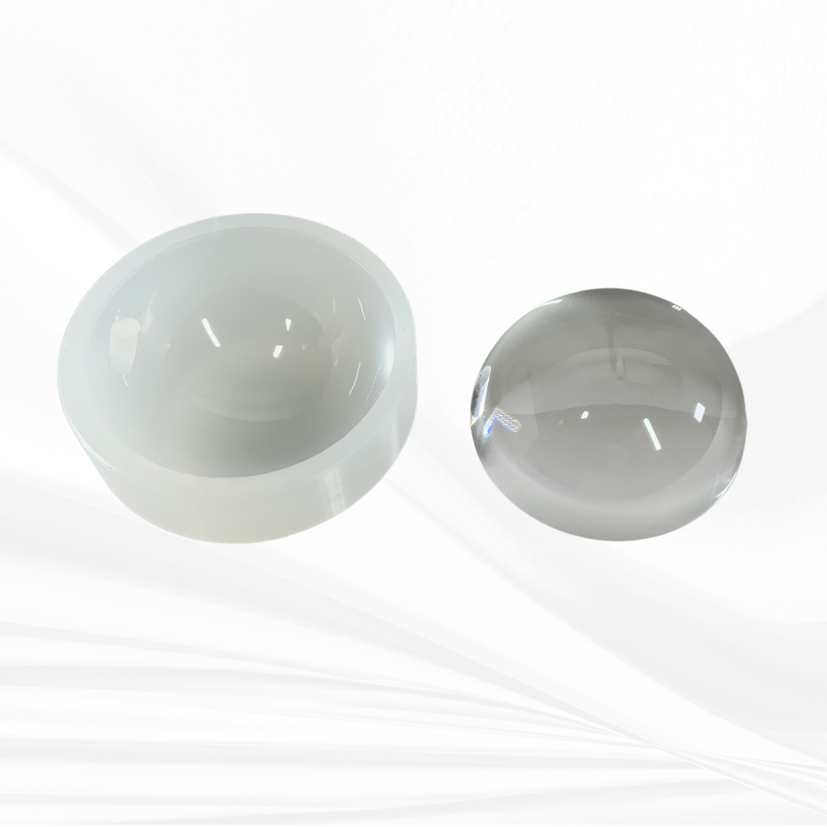 Bauble Half Sphere Ornament Mold | 3" | Half Sphere Ornament Mold, Round Ornament Mold, Bauble Mold