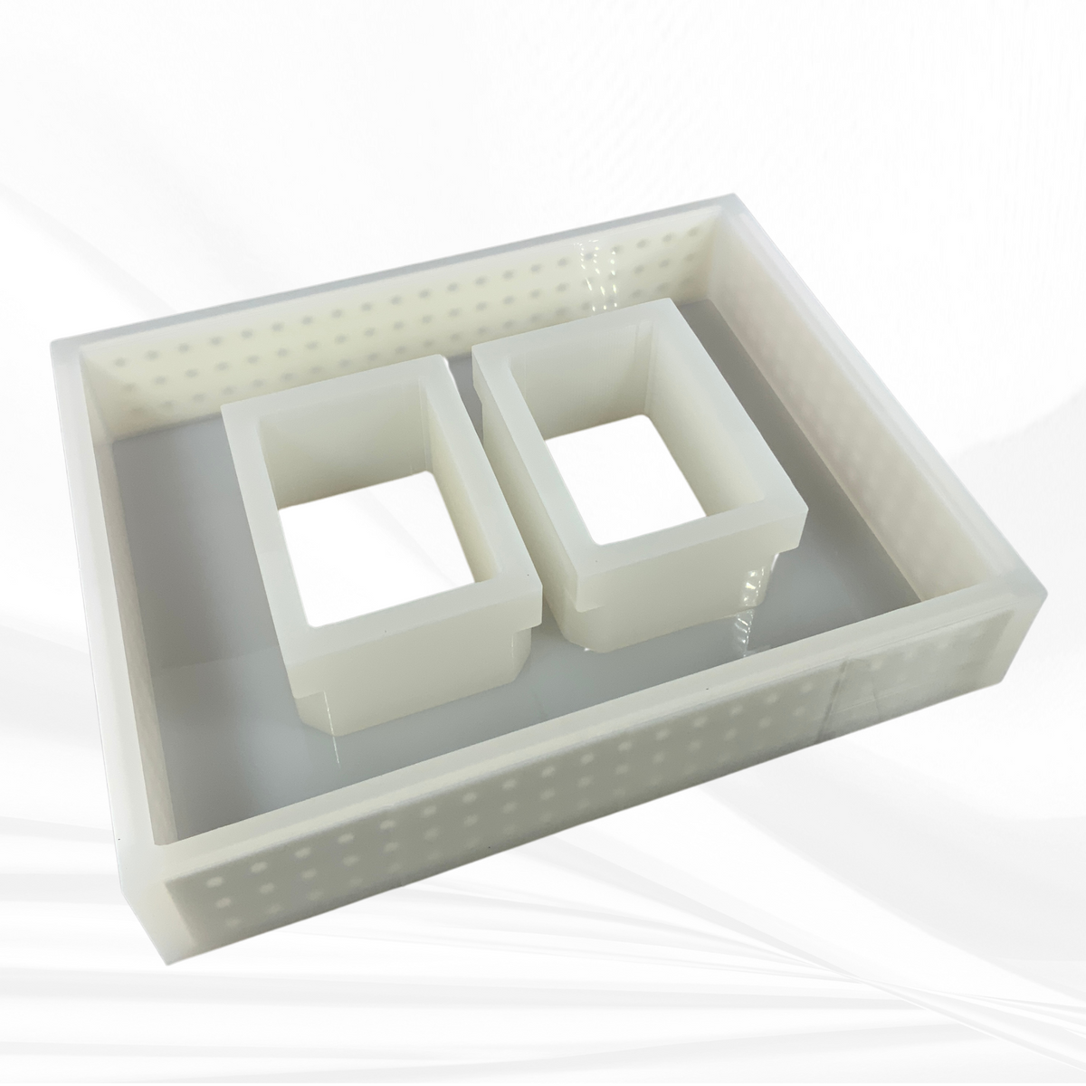 5" x 7" Double Picture Frame Silicone Mold | 3" Deep |