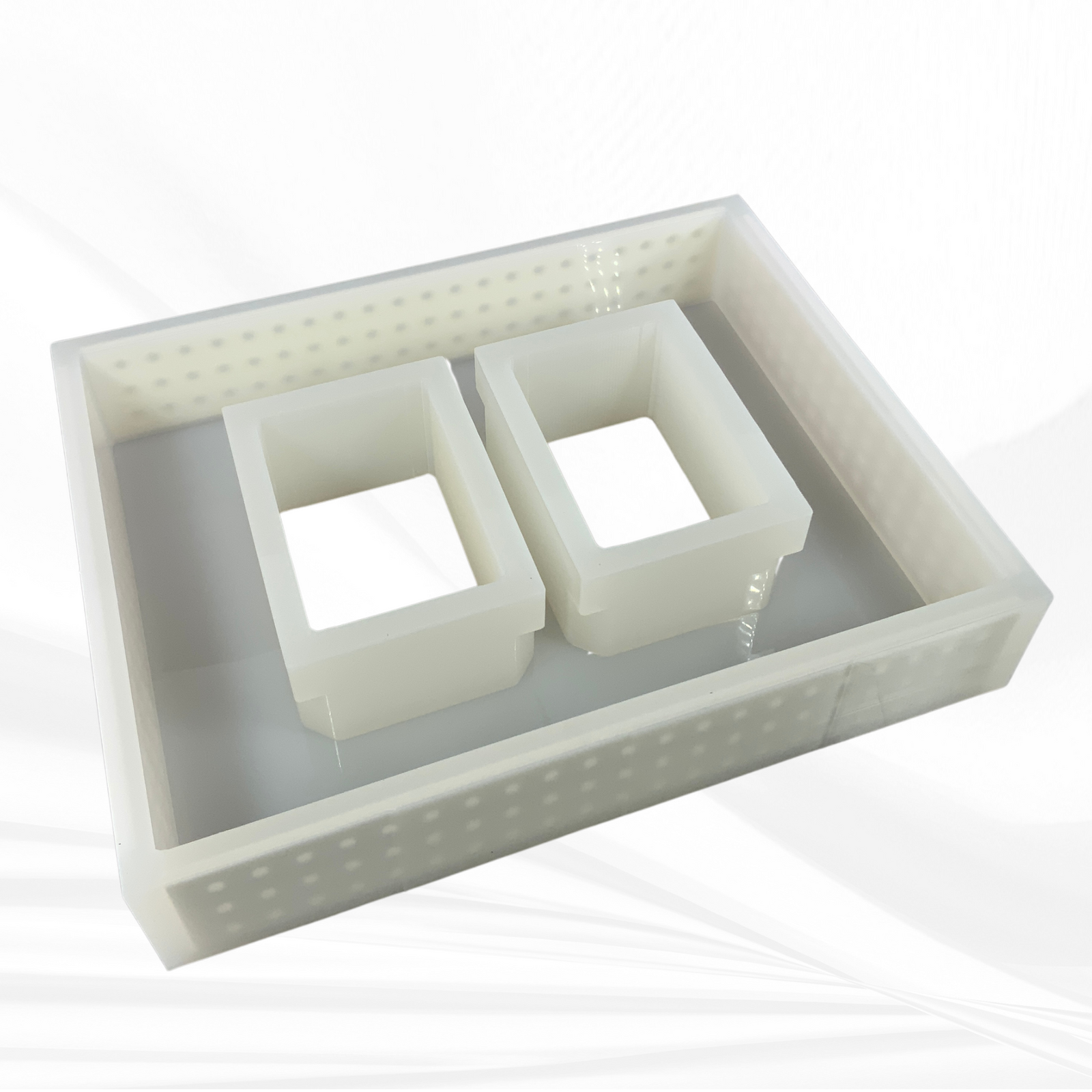 5" x 7" Double Picture Frame Silicone Mold | 3" Deep |