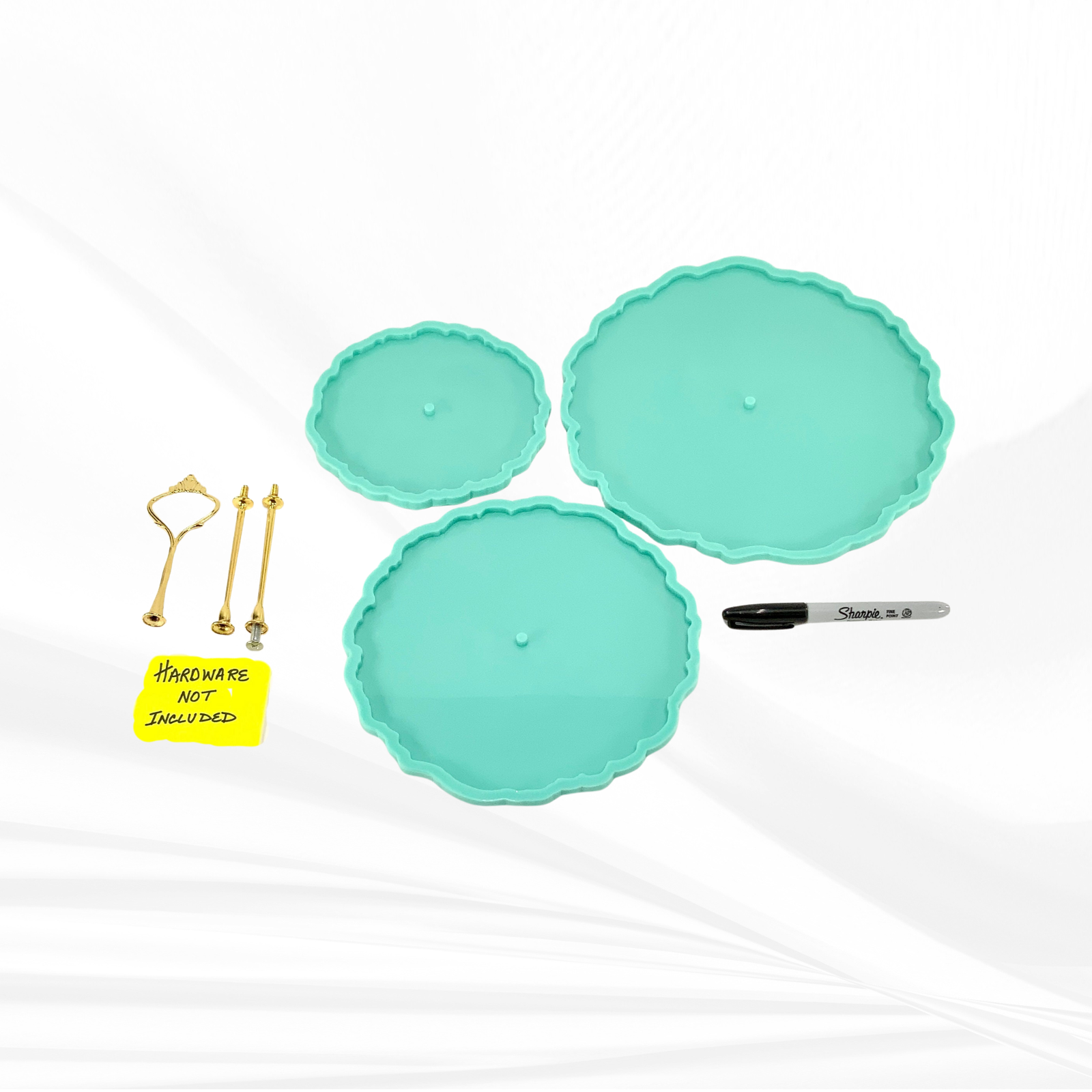 Cupcake Stand Mold, 3 Tier Cake Stand Mold, Cake Stand Mold
