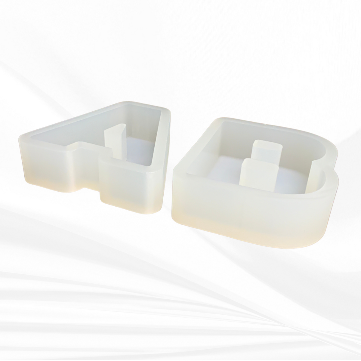 6" Tall Alphabet Letter Silicone Molds