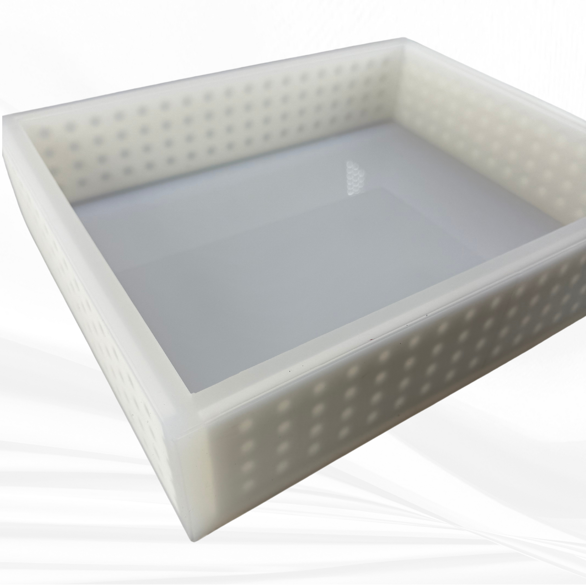 14" x 11" x 3" Deep Rectangle Silicone Mold