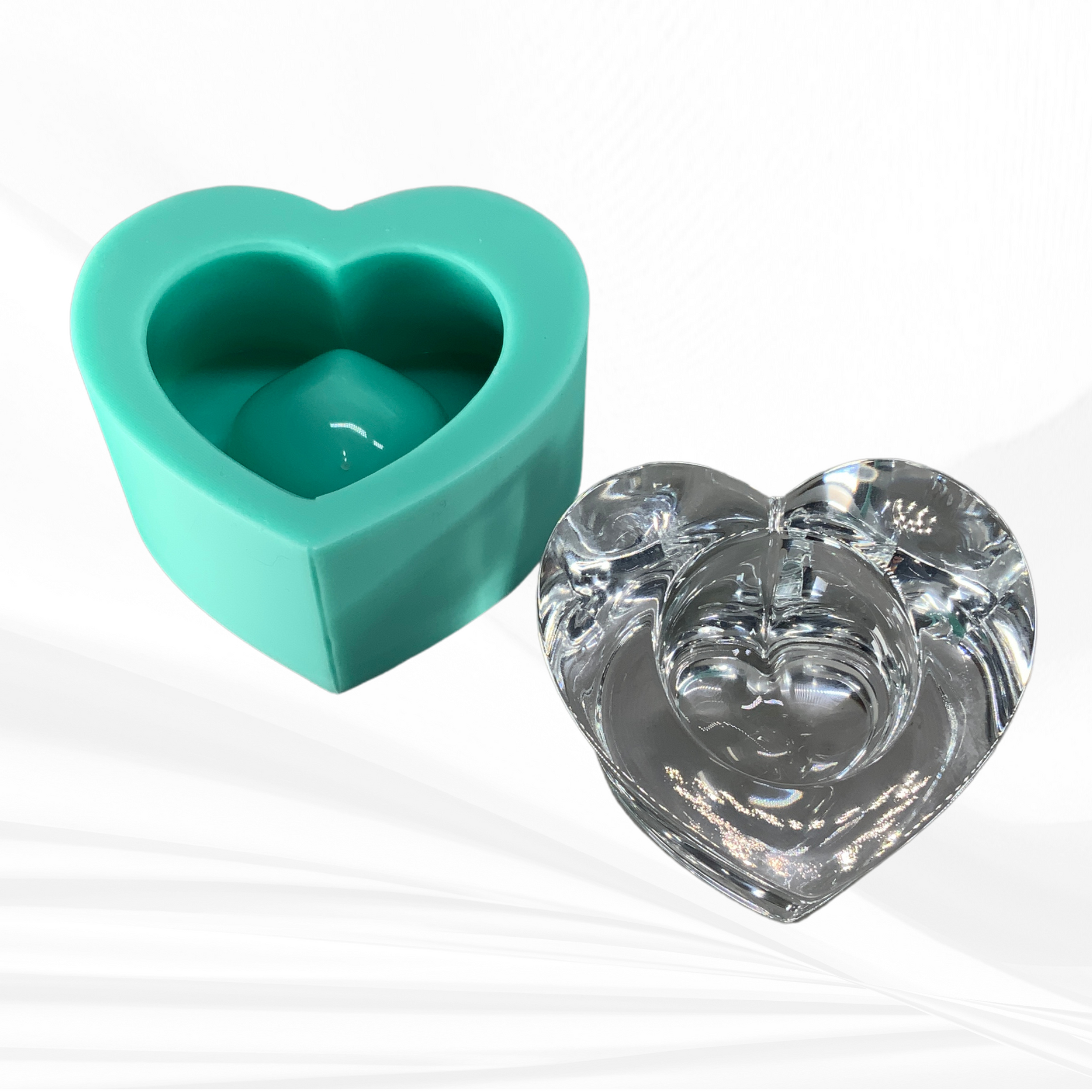 Heart Ring Holder Mold, Ring Holder Mold, Candle Holder Mold, Heart Mold