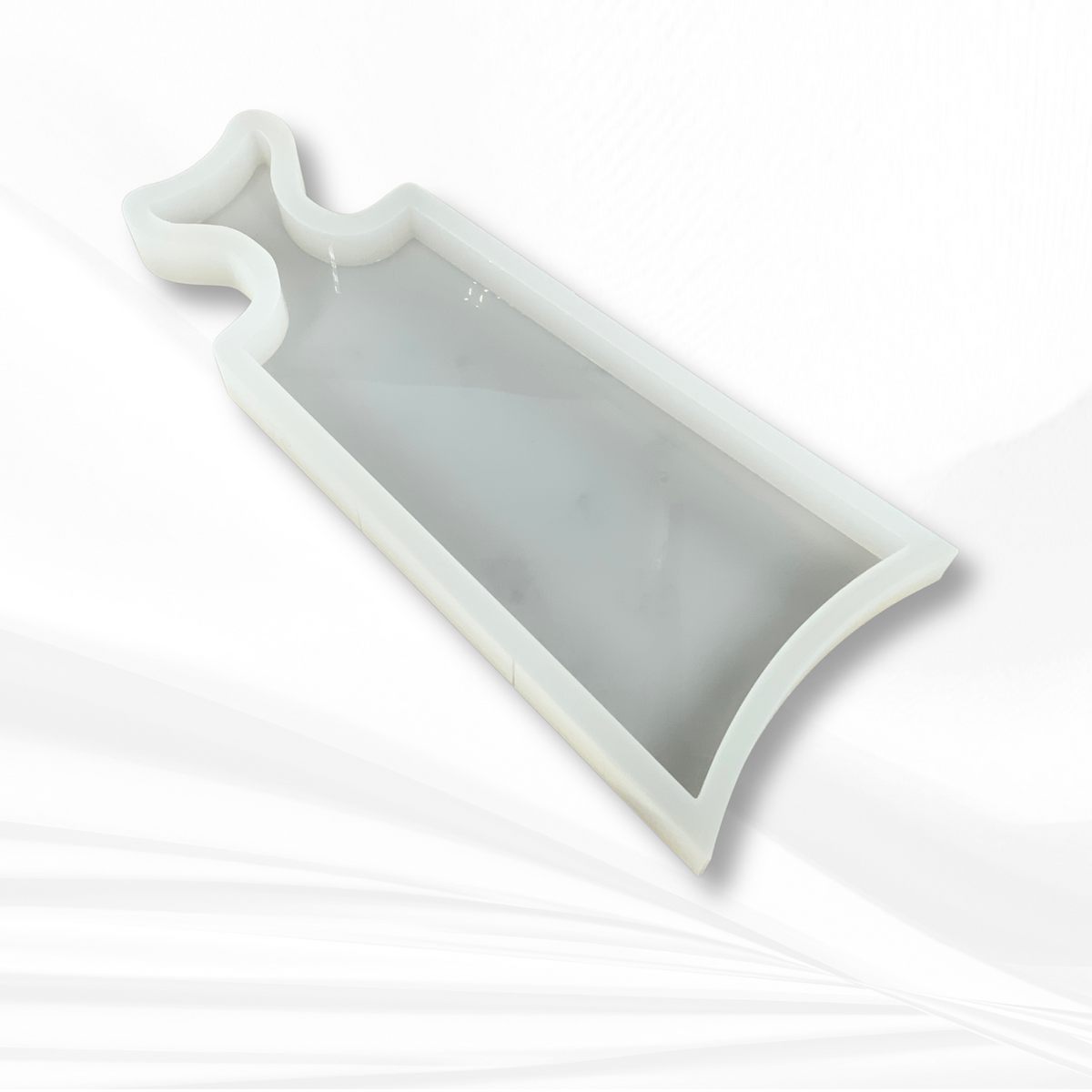 17"x 6.5"x 1.25" Fishtail Cheese Board Silicone Mold - Charcuterie Board Mold