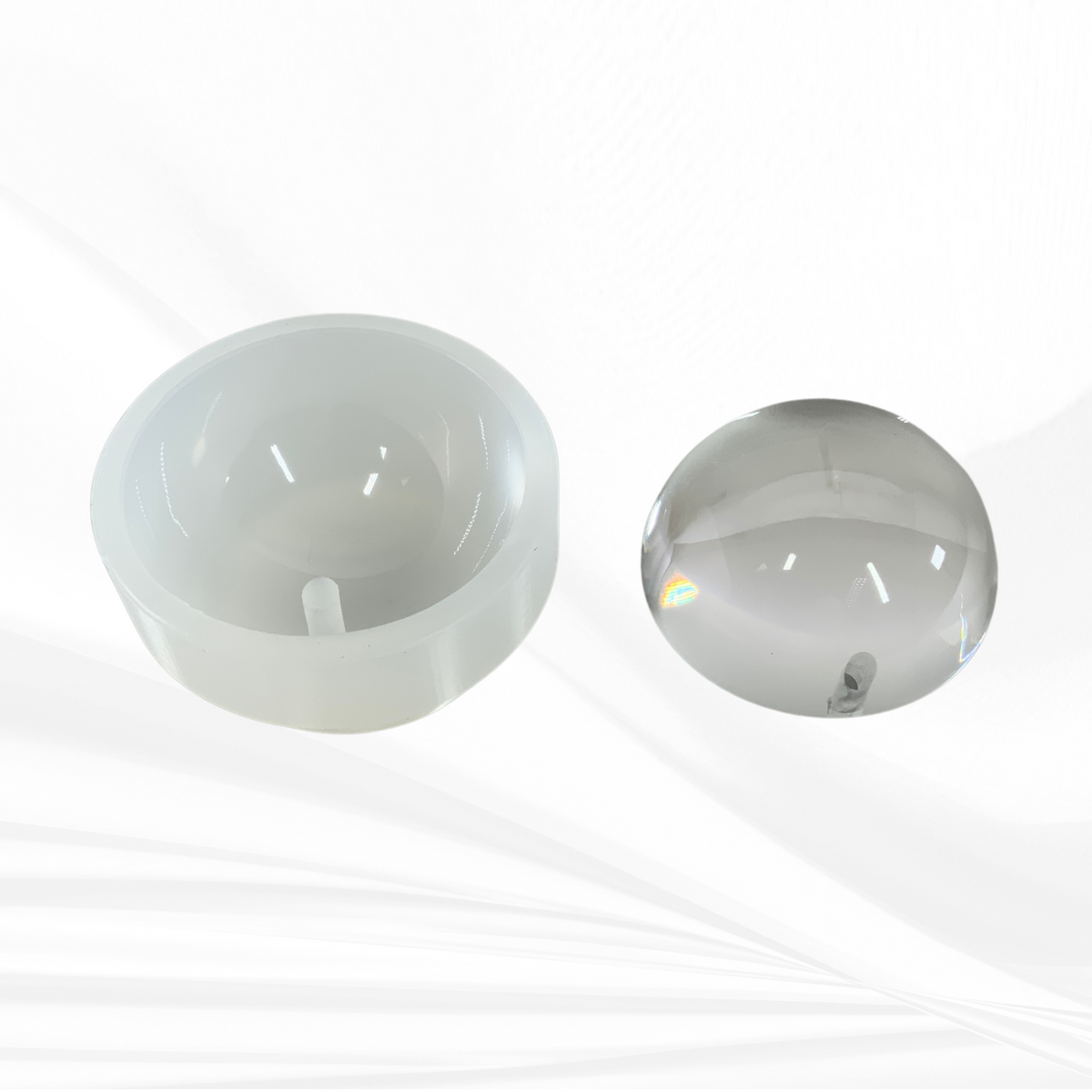 Bauble Half Sphere Ornament Mold | 3" | Half Sphere Ornament Mold, Round Ornament Mold, Bauble Mold