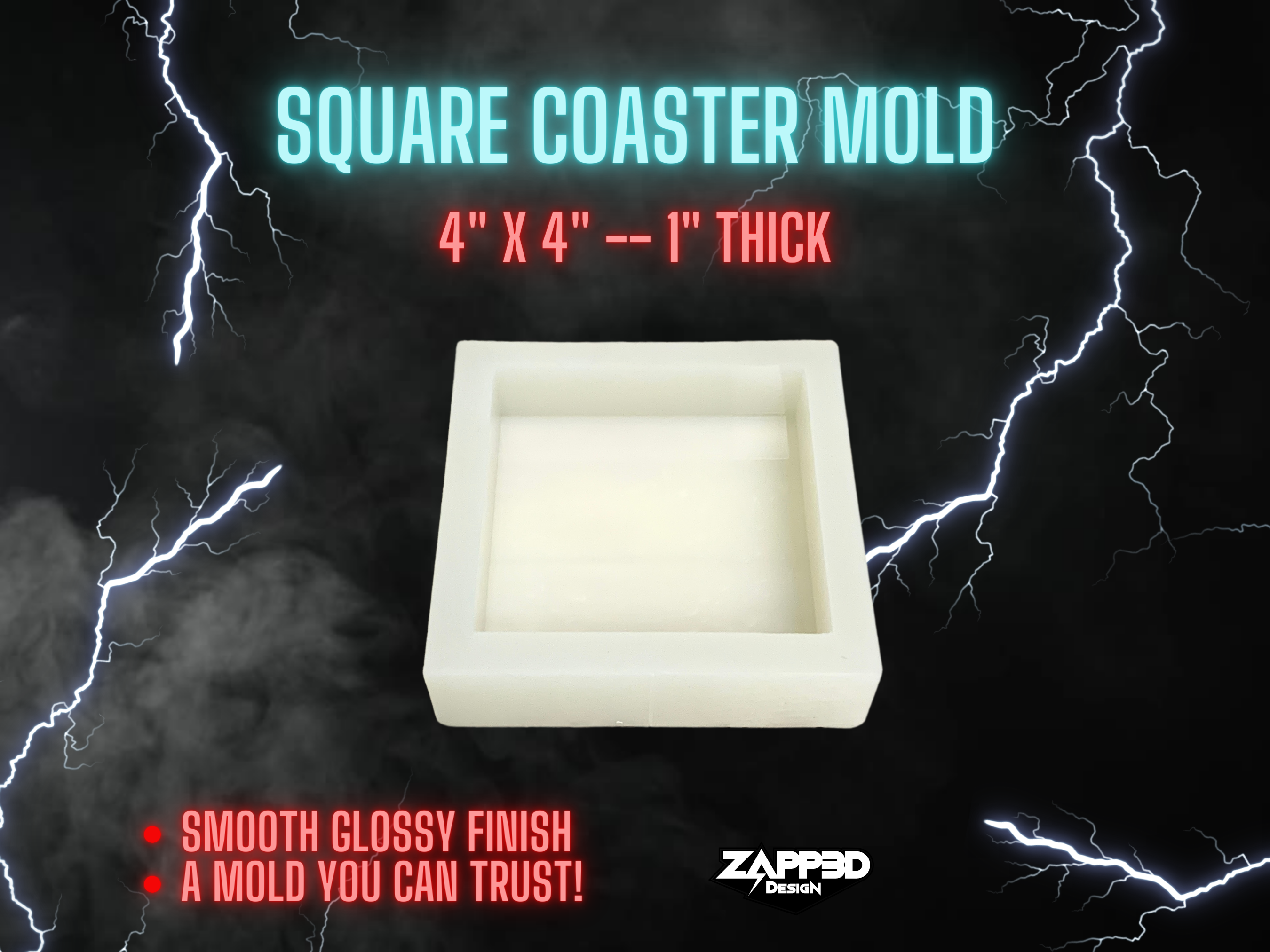 Square Coaster Mold 4