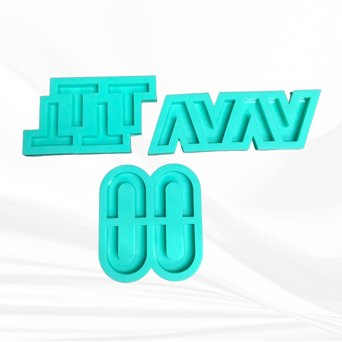 Alphabet Mold | 1.5" Tall, Full Reverse | Uppercase Alphabet Mold, Keychain Mold, Magnet Mold