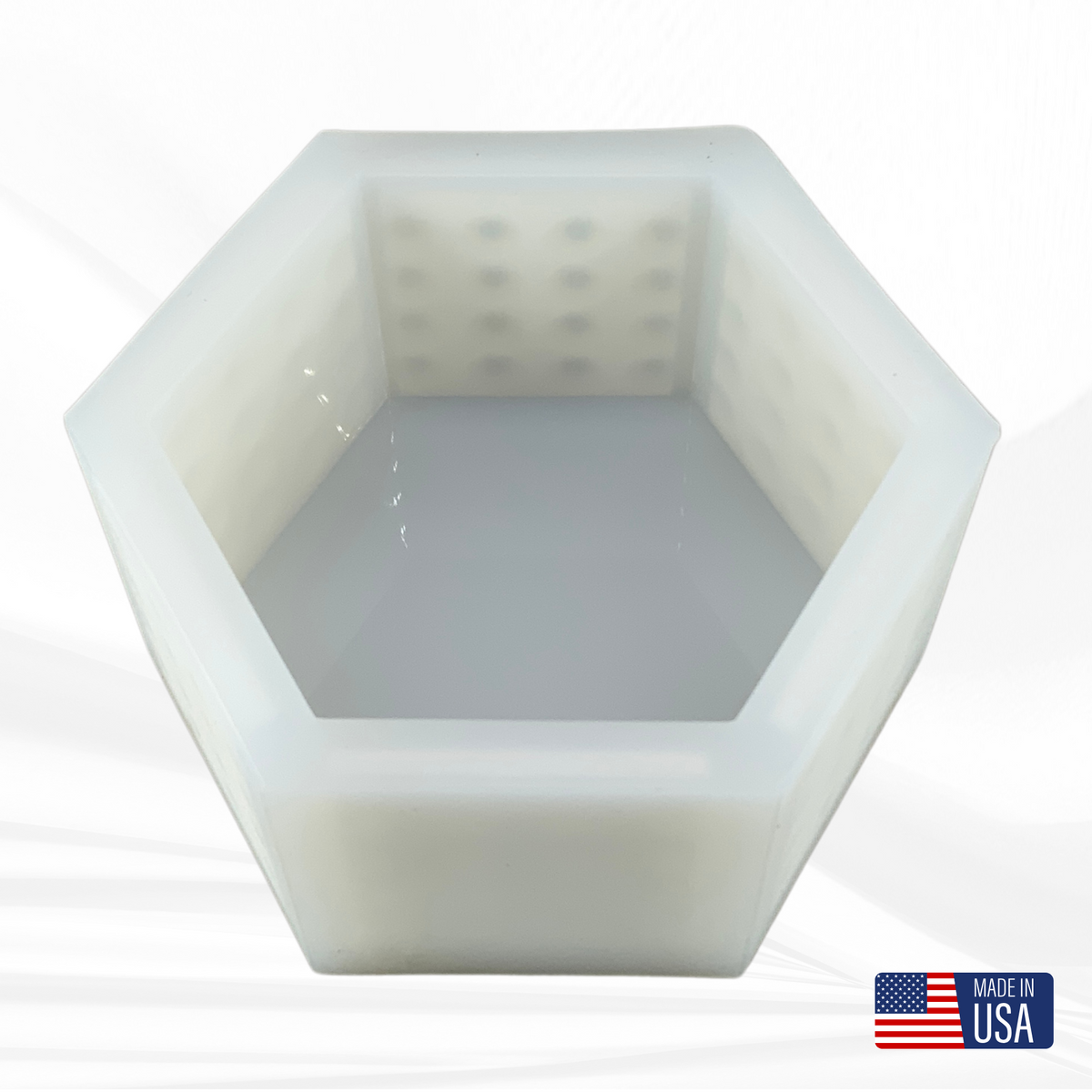 4&quot;x 4.6&quot; x3&quot; Hexagon Silicone Mold