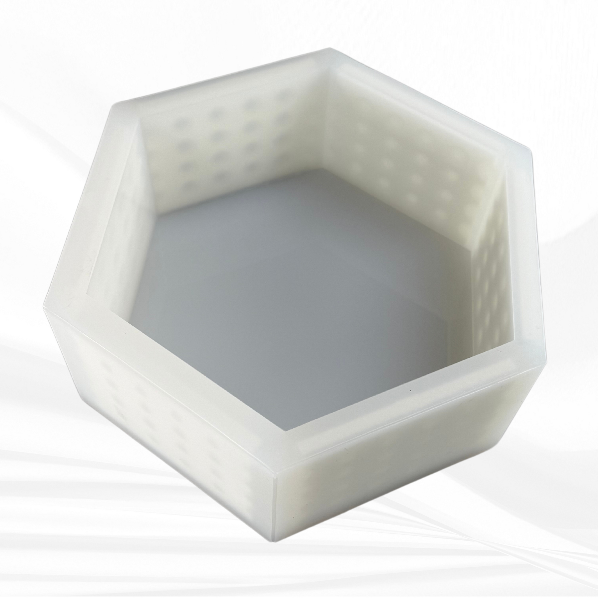 7"x 8.1"x3" Hexagon Silicone Mold