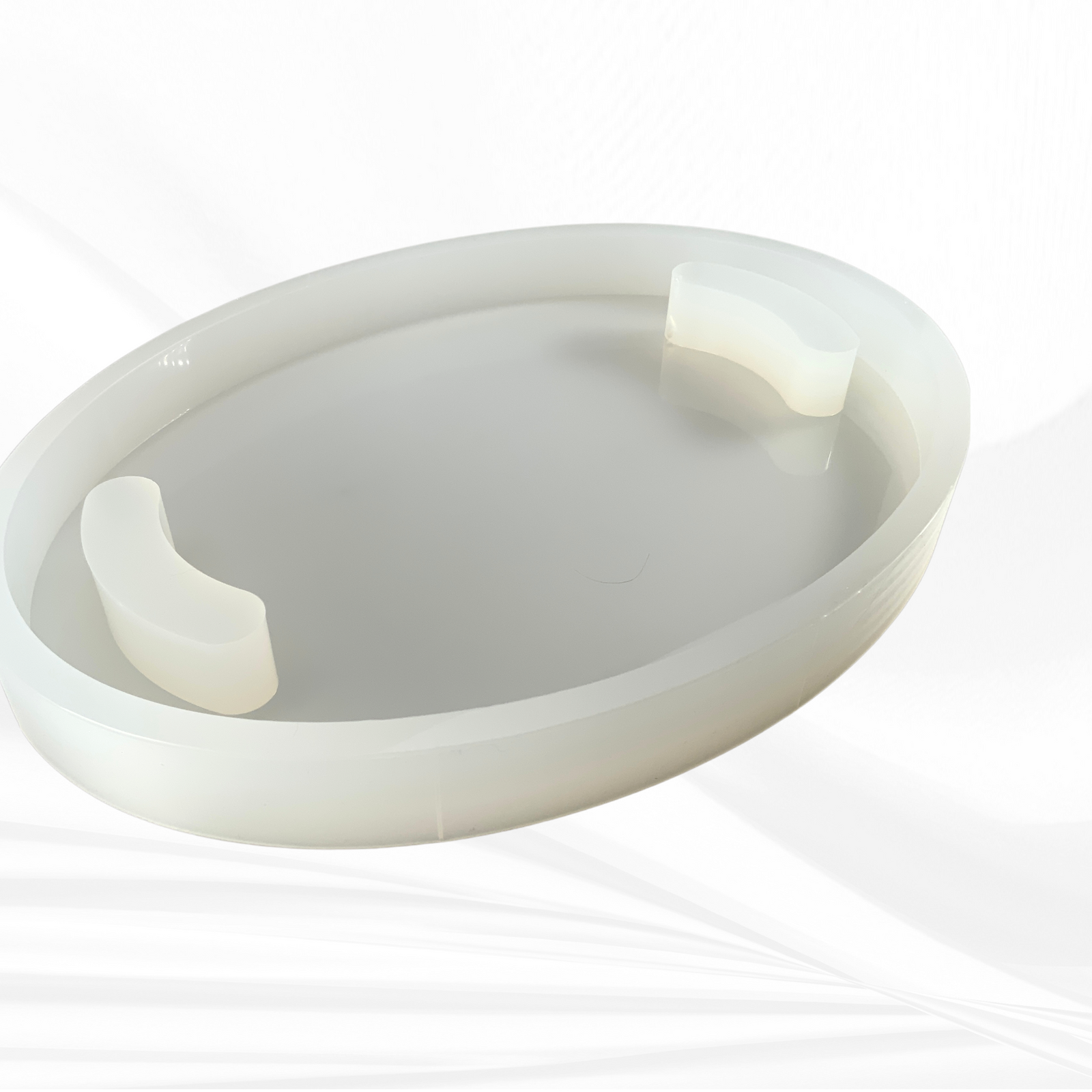 15" x 11"x 1.25" Oval Charcuterie Board Silicone Mold - Serving Board Mold