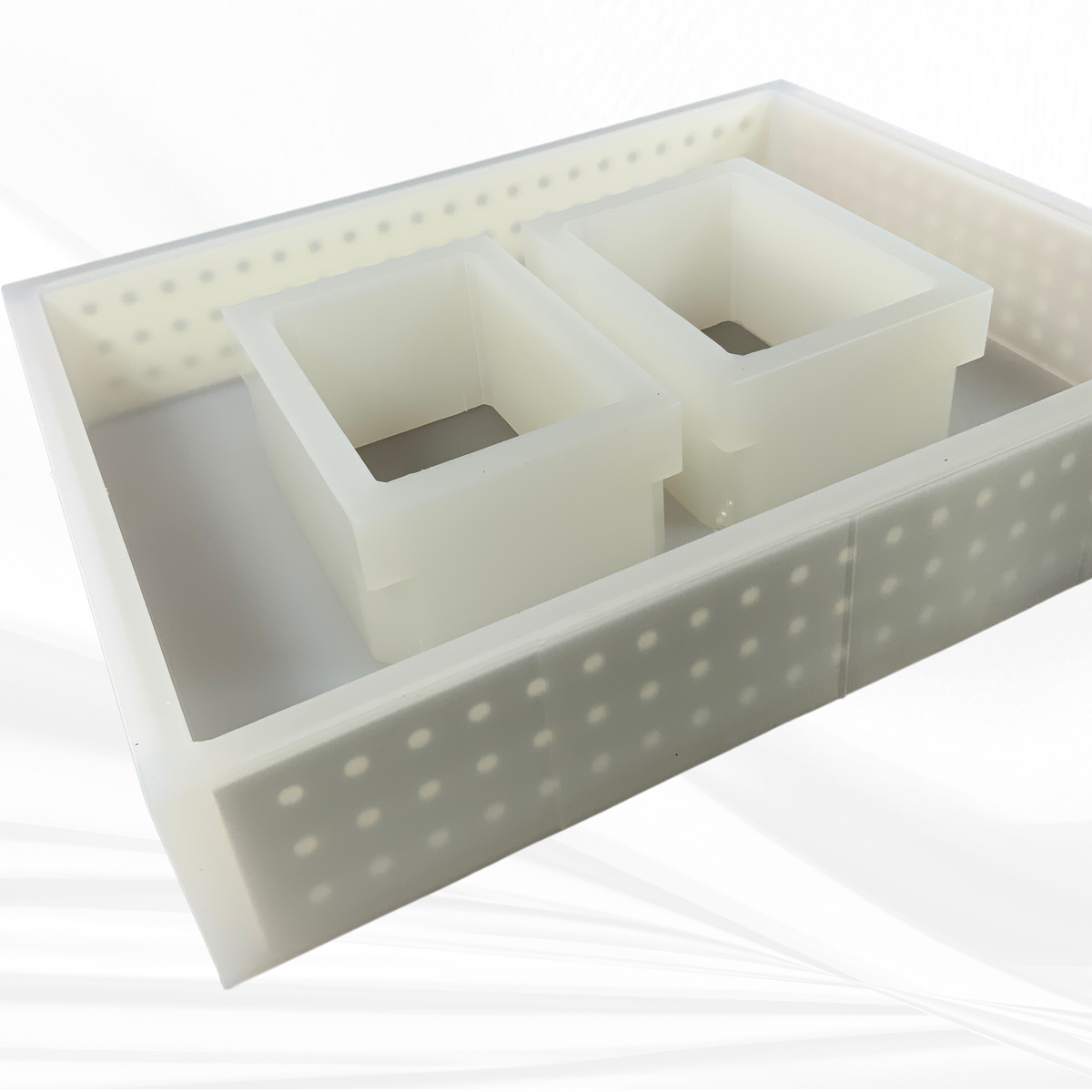 5" x 7" Double Picture Frame Silicone Mold | 3" Deep |