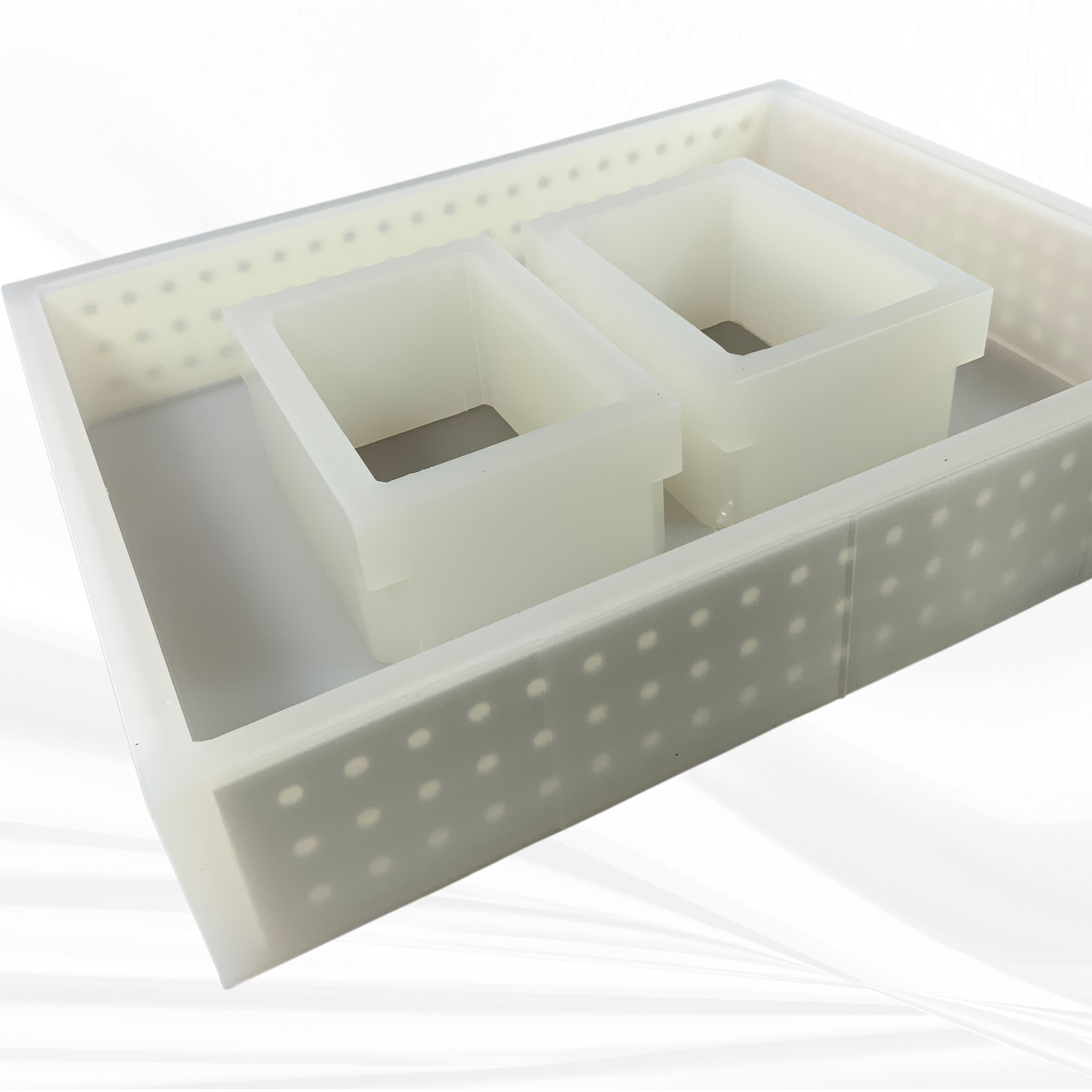 5" x 7" Double Picture Frame Silicone Mold | 3" Deep |