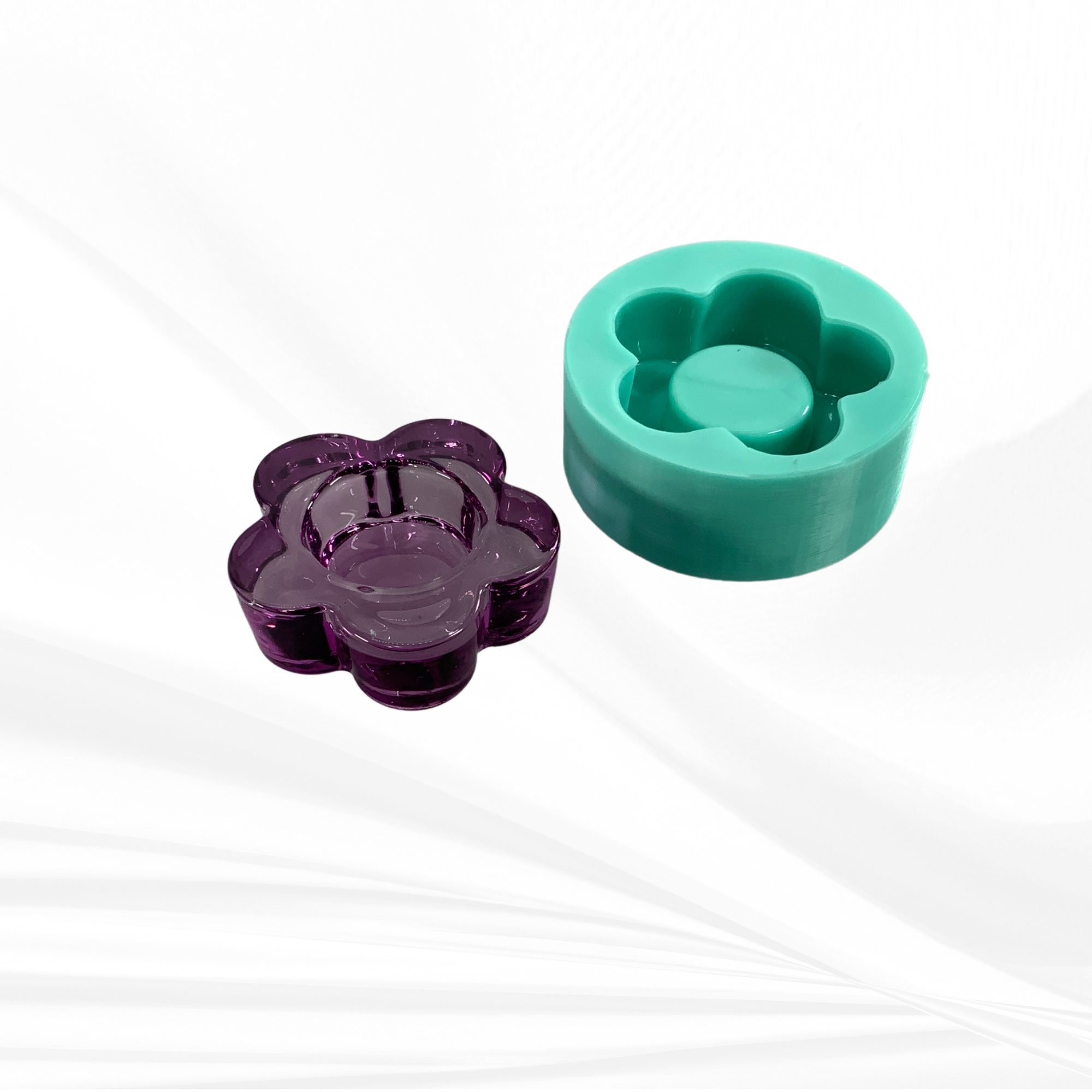 Flower Ring Holder Mold, Ring Holder Mold, Tea Light Holder Mold, Flower Mold