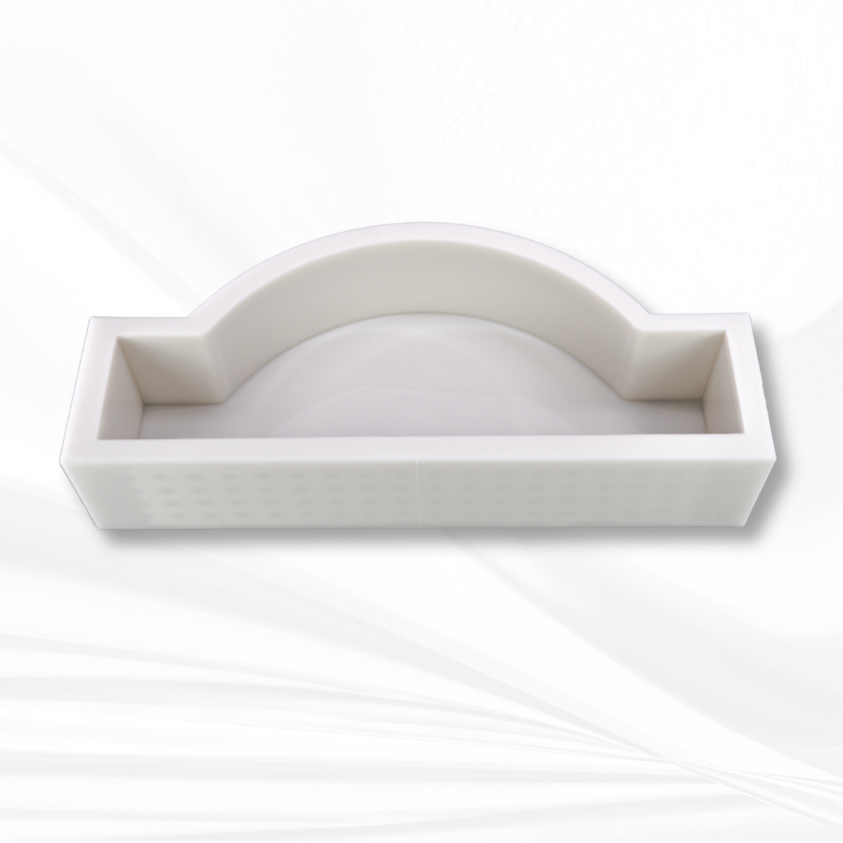 The Windsor |14" x 5.5" x 3"| Deep Rectangle Silicone Mold with Arched Center, Block Mold