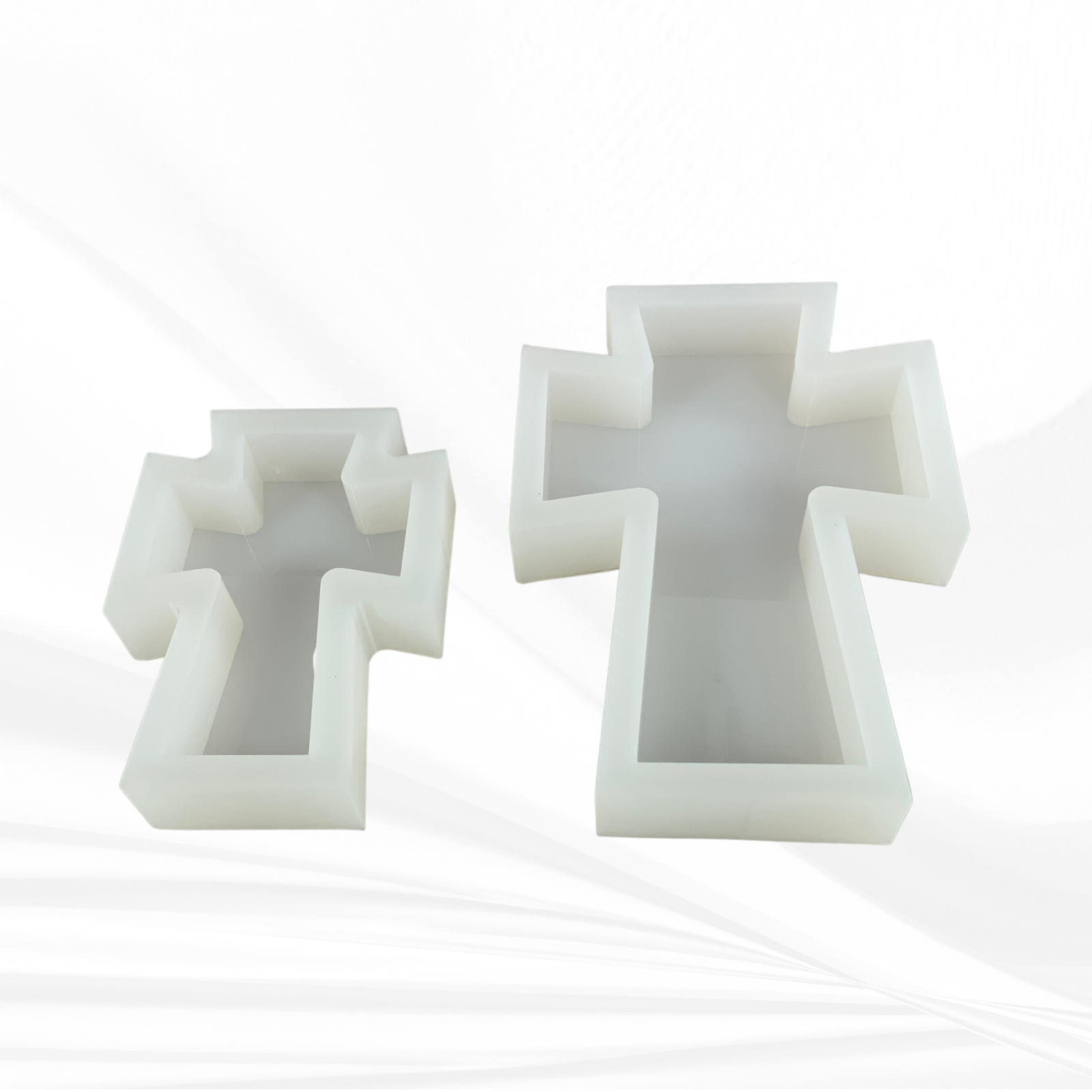 Flared Cross Silicone Mold | 5 Sizes | Cross Mold
