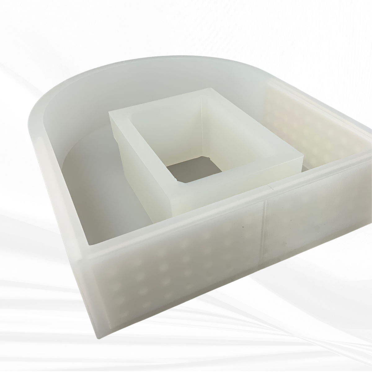 5" x 7" Arch Picture Frame Silicone Mold | 3" Deep |