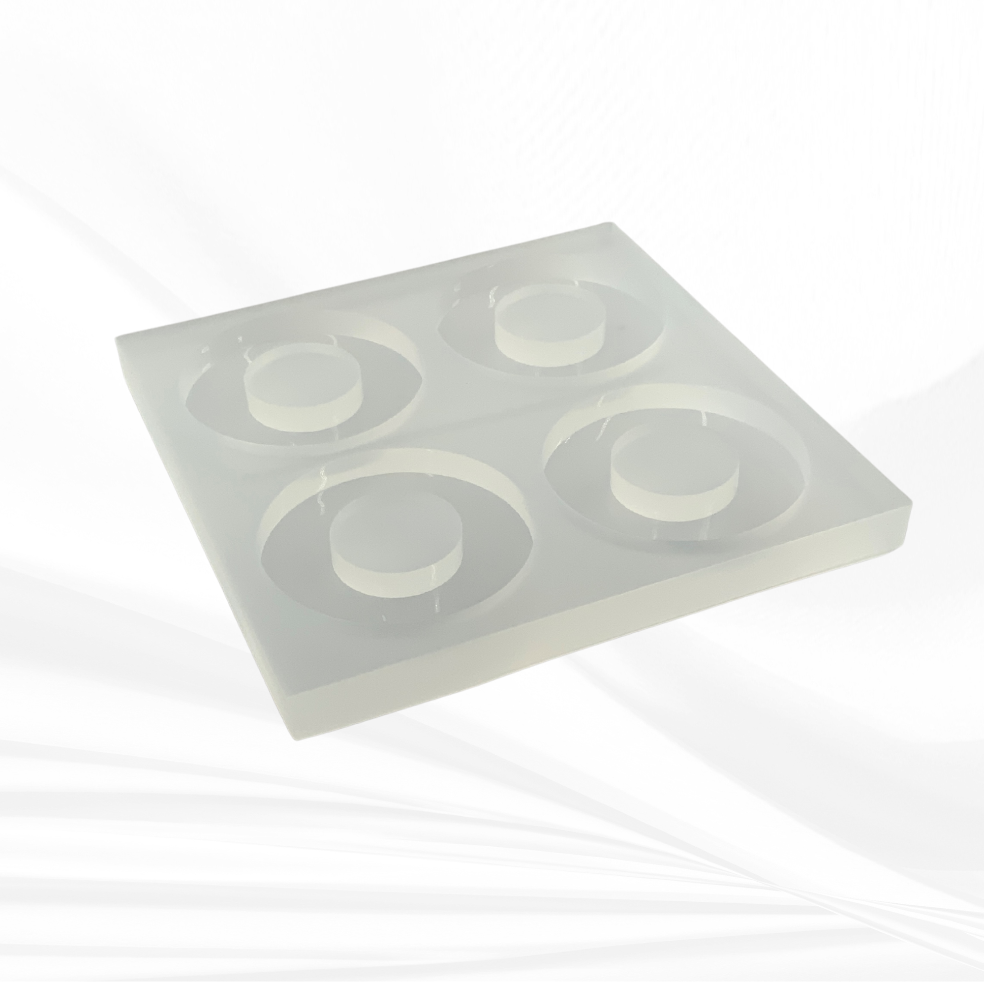 Wreath Hoop Resin Mold - Round Earring & Keychain Mold