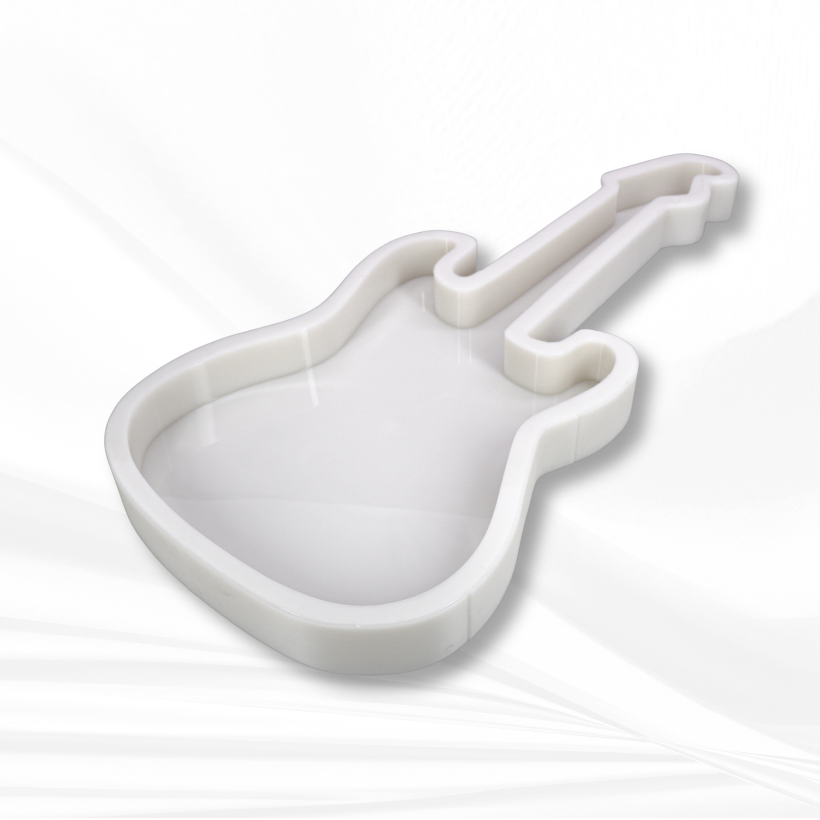 20" x 8.5" x 1.25" Guitar Mold, Guitar Charcuterie Mold, Pick Coaster Mold
