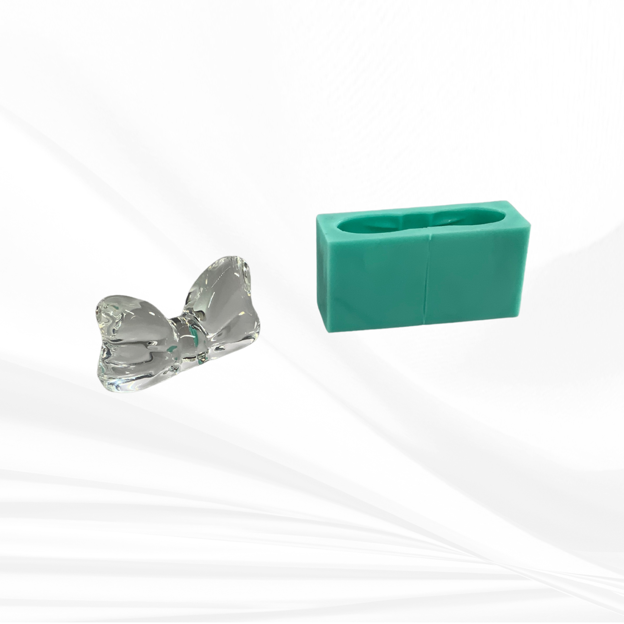 Bow Silicone Mold - Free-Standing Display Mold for Resin