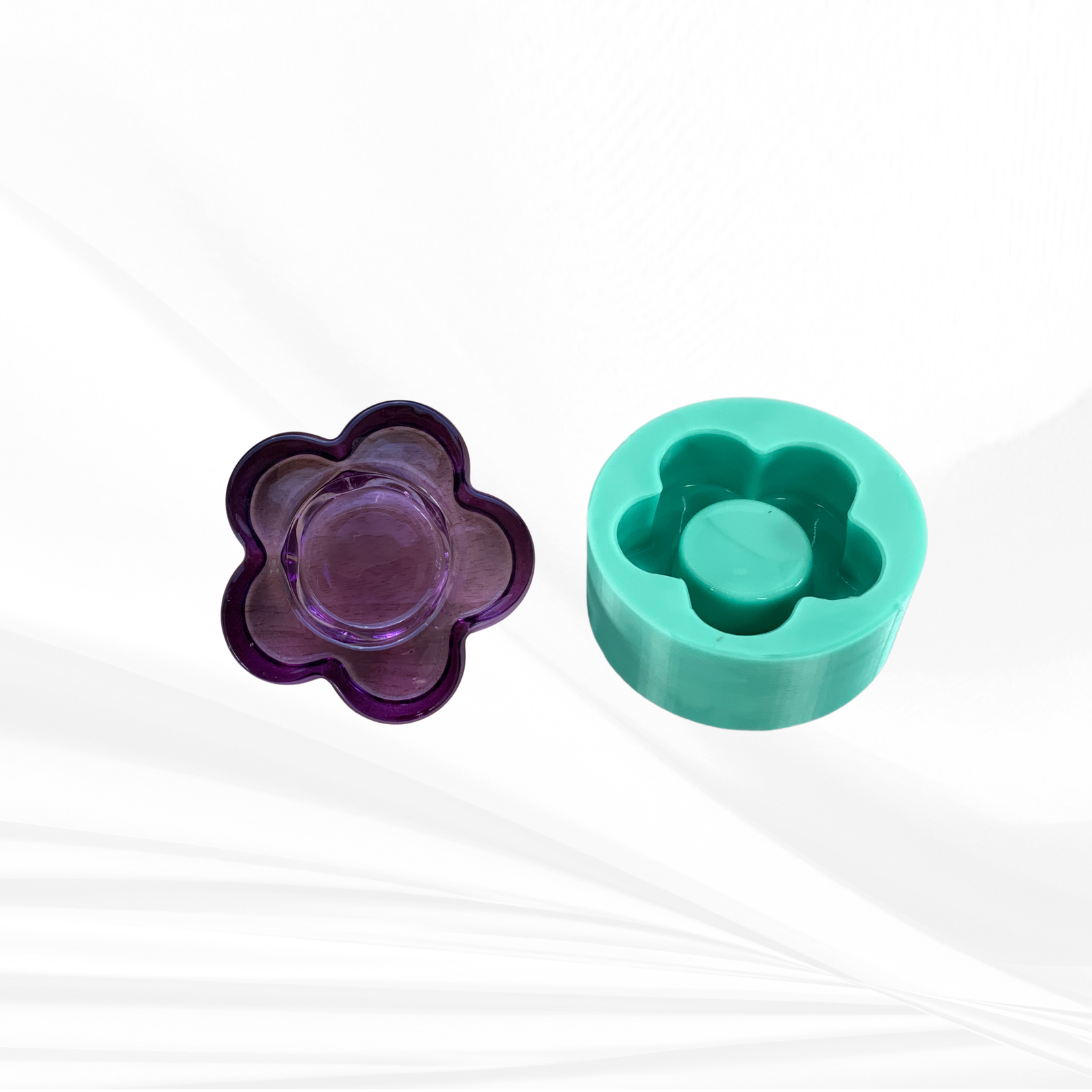 Flower Ring Holder Mold, Ring Holder Mold, Tea Light Holder Mold, Flower Mold