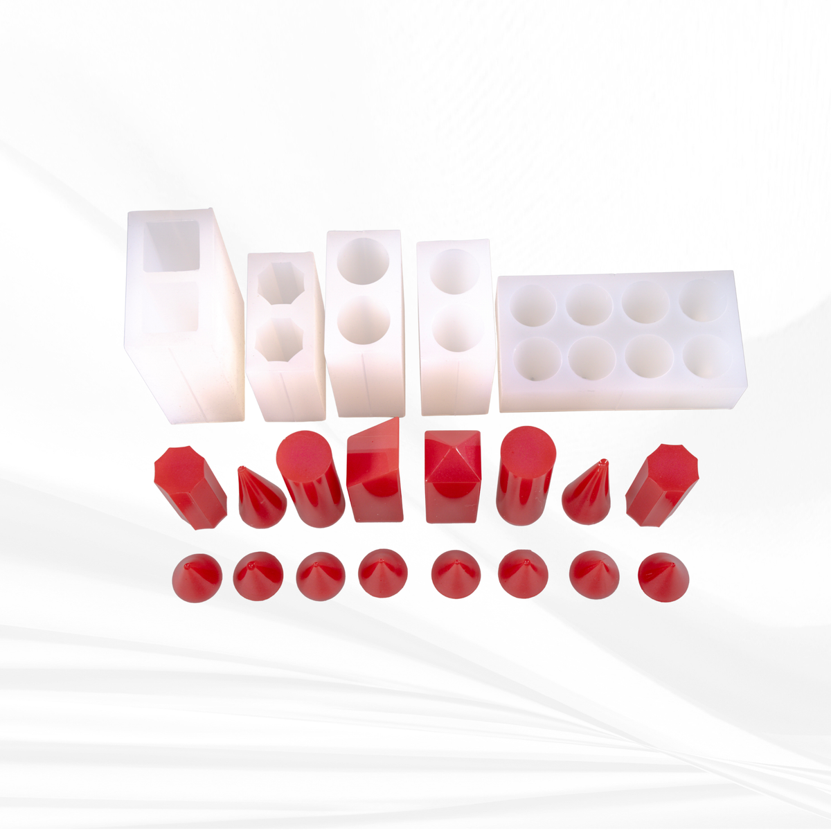 14.5" x 14.5" x .75" Chess Board Mold and Chess Piece Set Mold