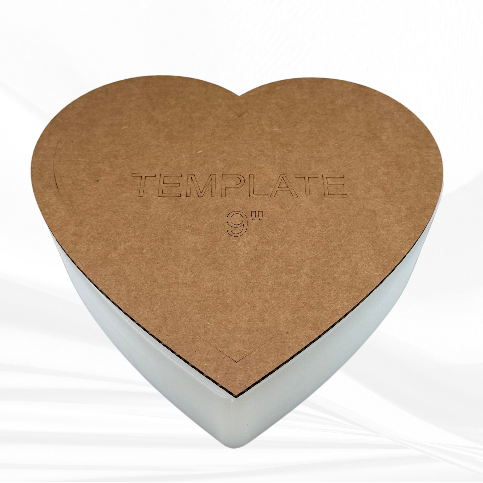 9” Deep Heart Silicone Mold