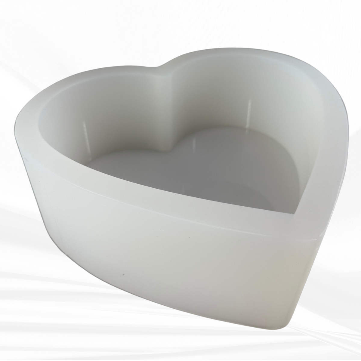 7” Deep Heart Silicone Mold
