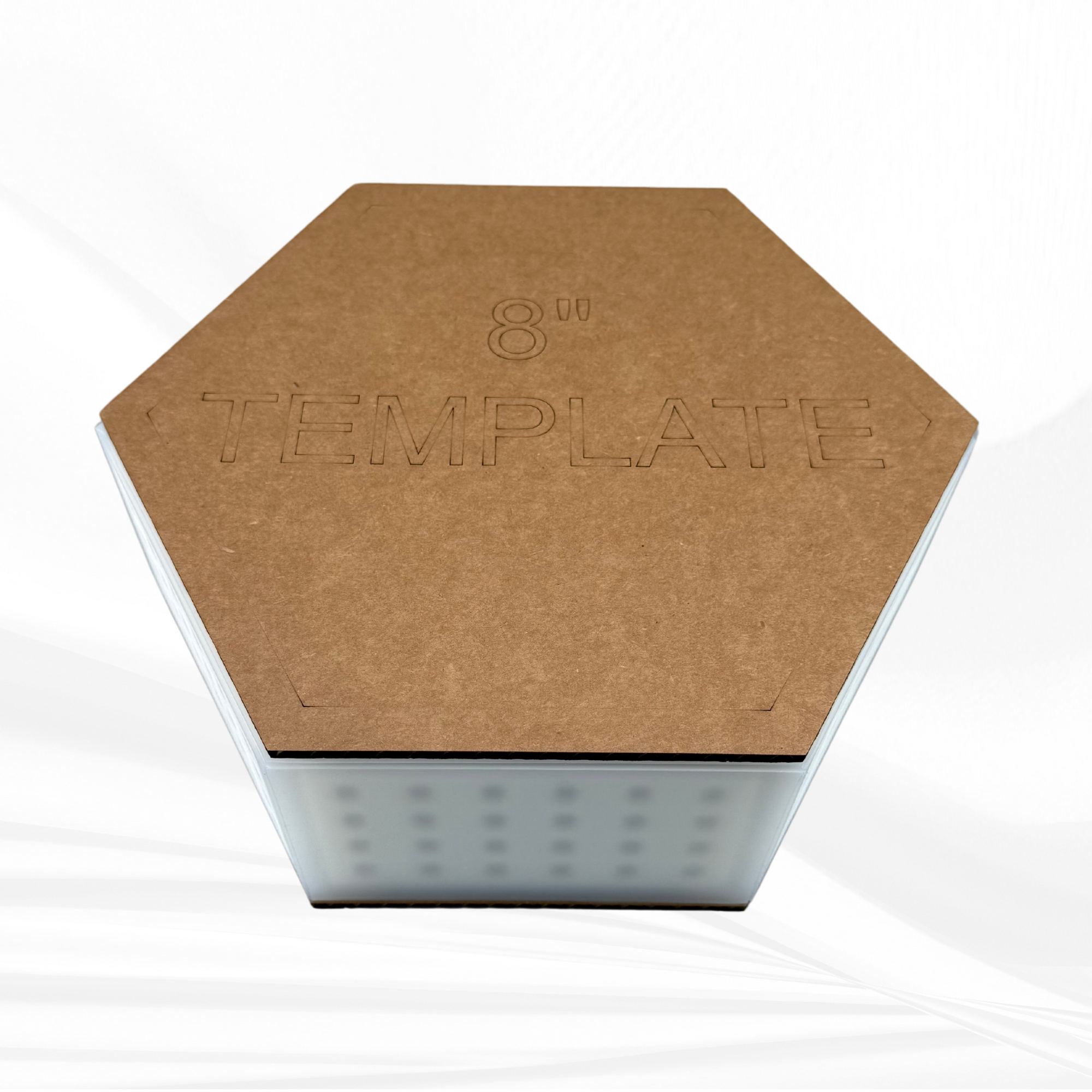 8"x 9.2"x3" Hexagon Silicone Mold