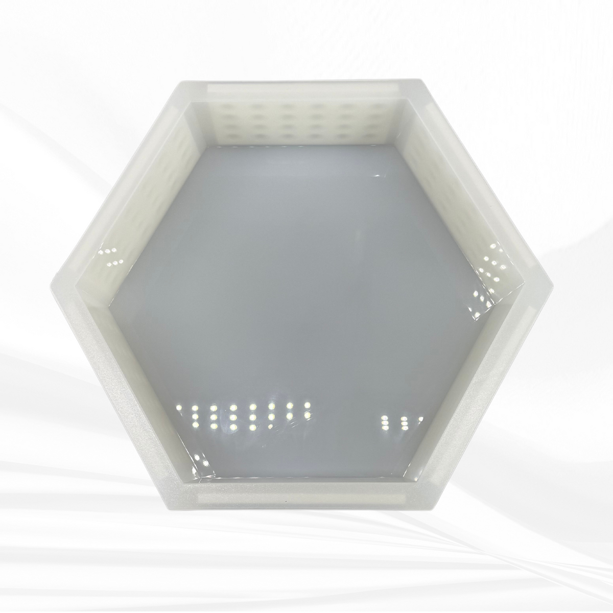 9"x 10.4"x3" Hexagon Silicone Mold