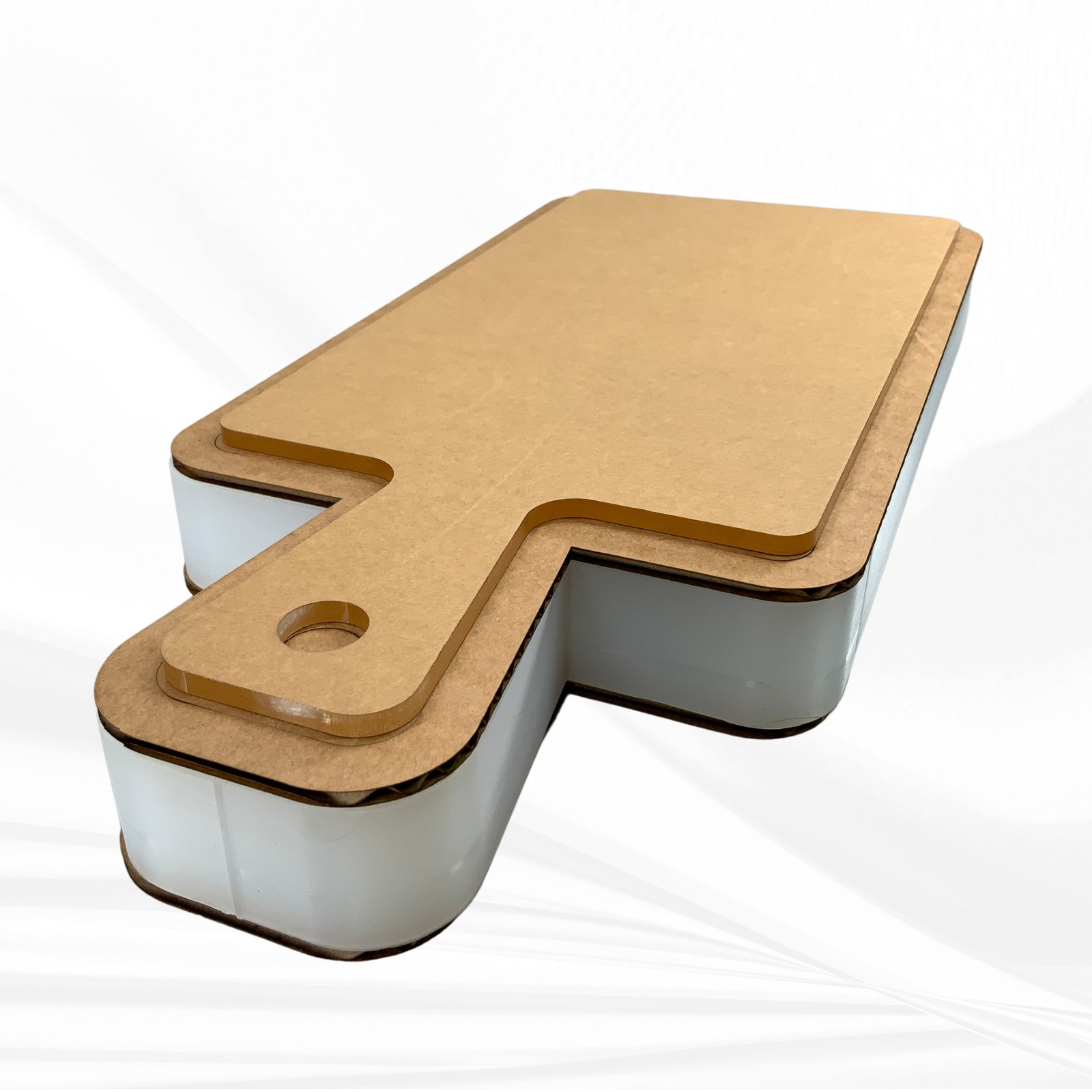 16”x7”x1.25” Flared Handle Charcuterie Board Silicone Mold