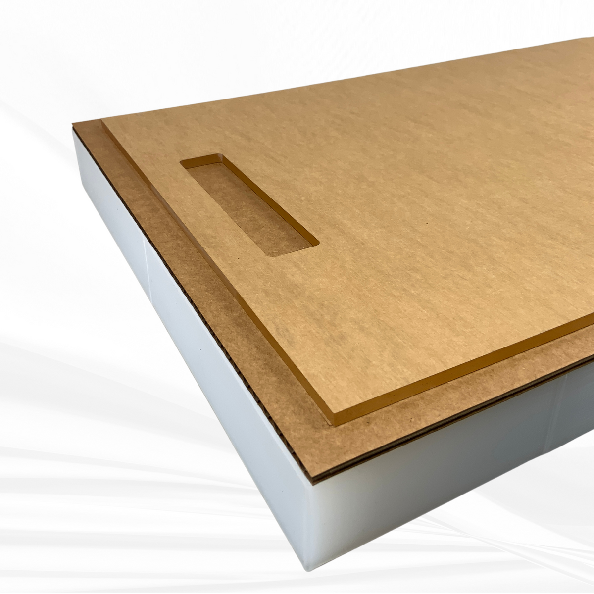 18"x 12"x 1.25" Rectangle Tray Silicone Mold, Dual Handles