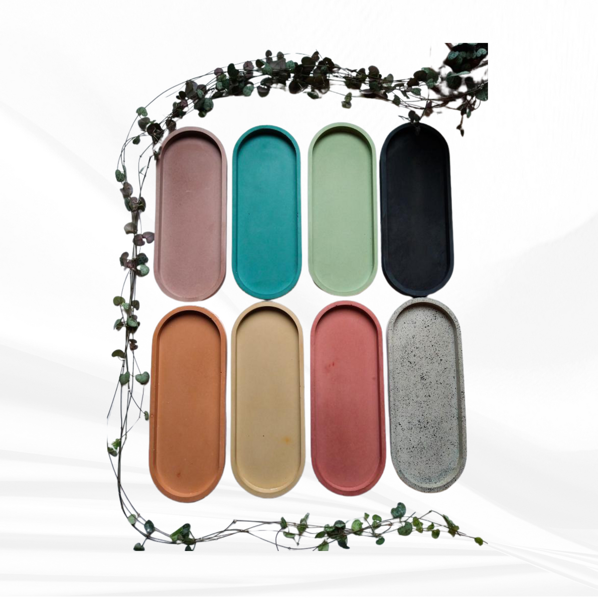 Pill Tray Mold | Sizes - 7", 9" | 2 Styles | Oval Tray Mold