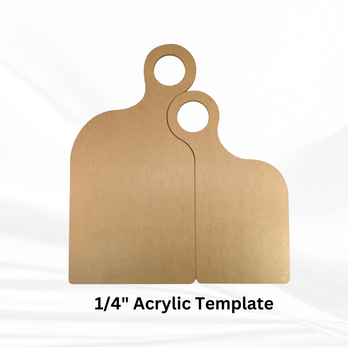 17" X 17.5" x 1.25" Romeo & Juliet Nesting Serving Board Set Silicone Mold - Nesting Charcuterie Mold