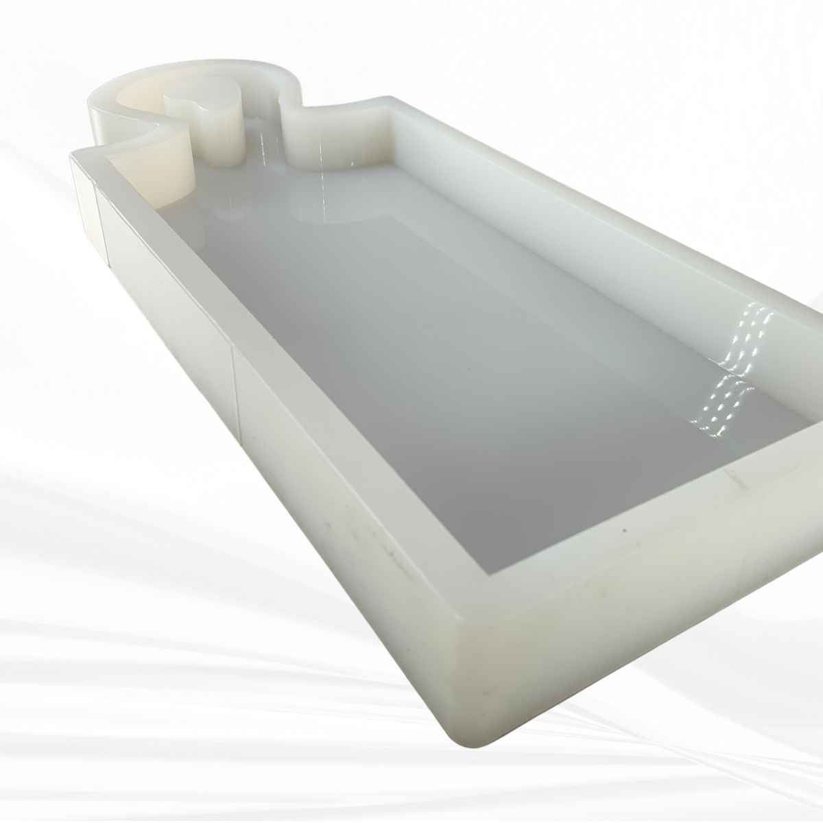 17"x 6"x 1.25" Organic Charcuterie Board Silicone Mold