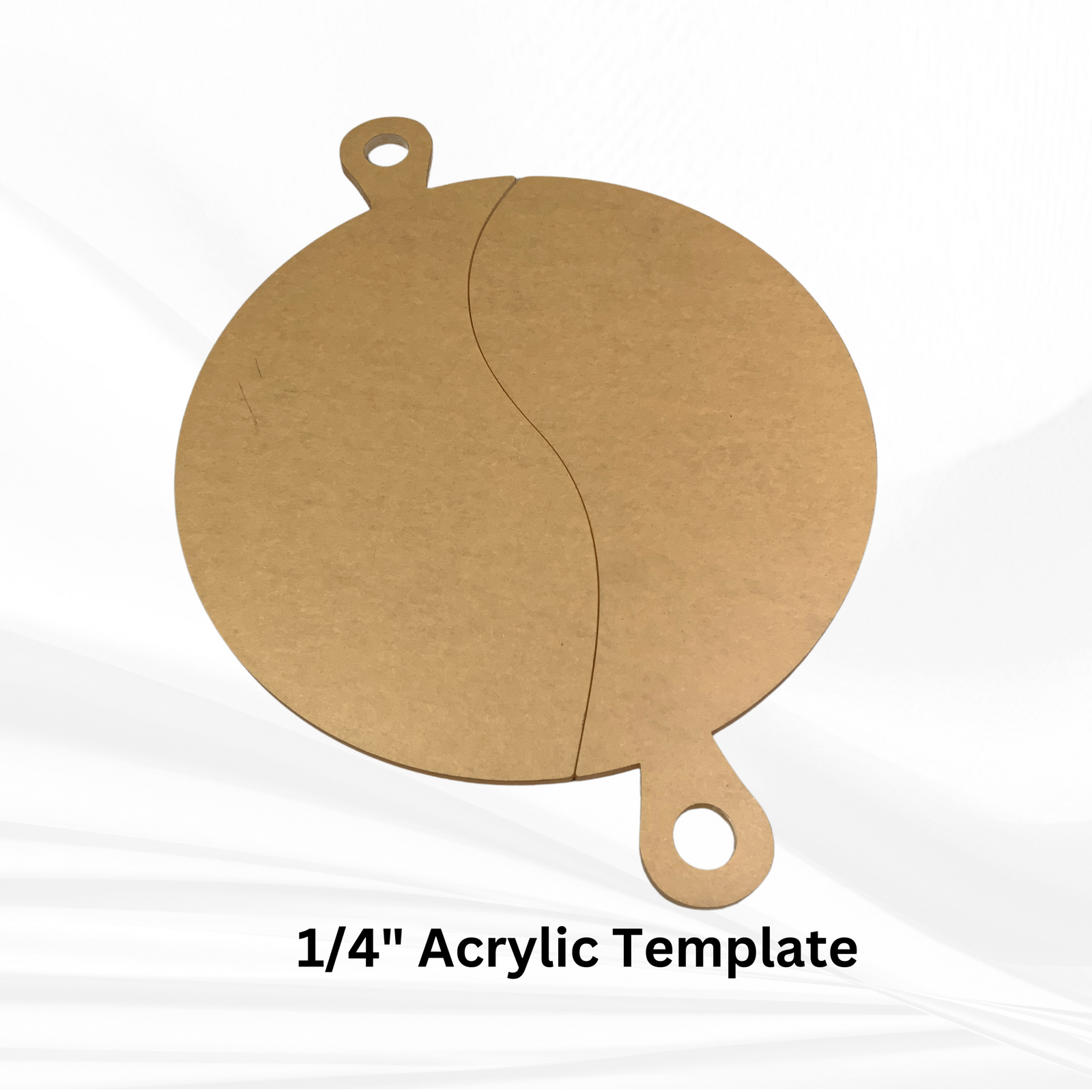 12" Round x 1.25" Romeo & Juliet Serving Board Set Silicone Mold - Nesting Serving Board Mold