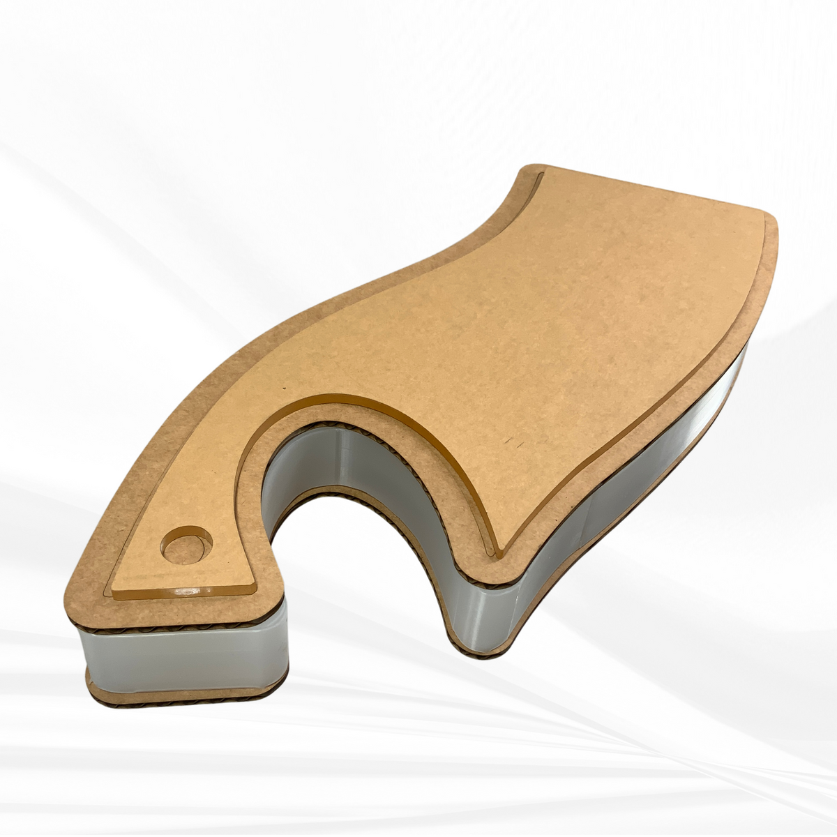 18"x 7.4" x 1.25" Cleaver Cheese Board Silicone Mold, Charcuterie Board Mold