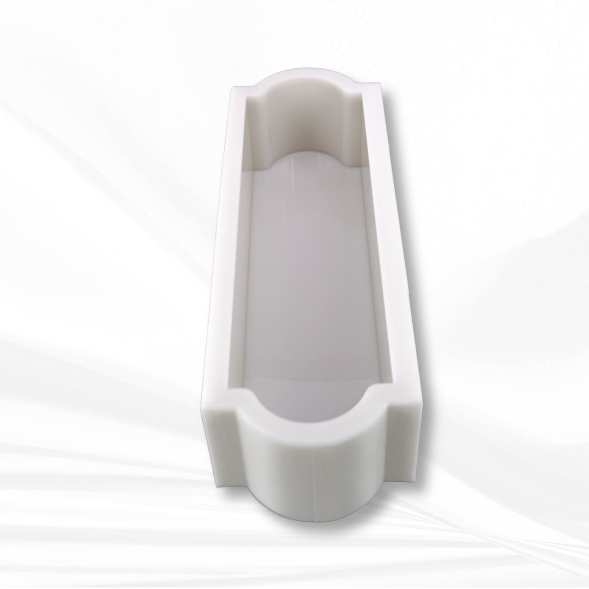 The Kensington | 14" x 3.7" x 3" | Deep Rectangle Silicone Mold, Floral Preservation Mold