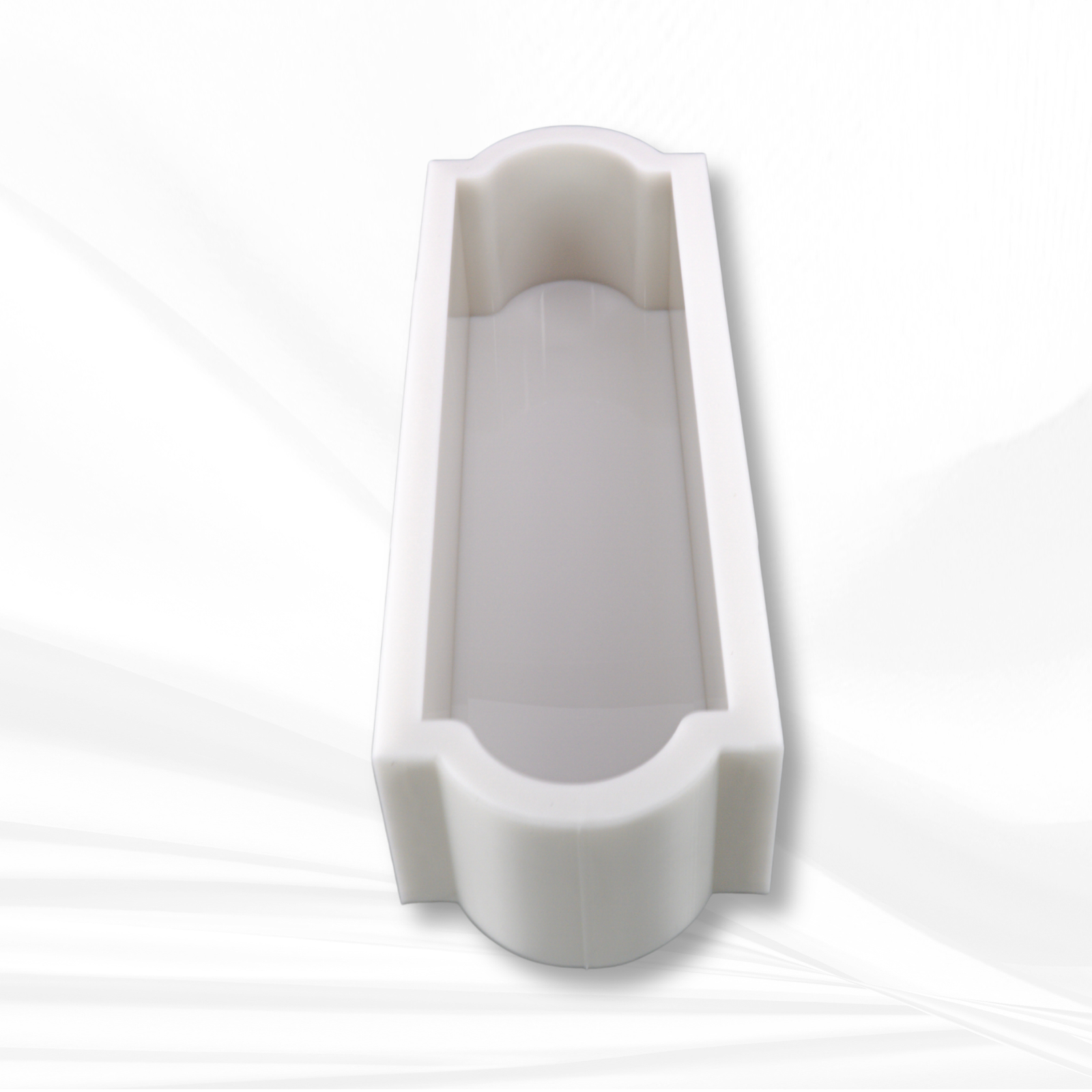 The Kensington | 14" x 3.7" x 3" | Deep Rectangle Silicone Mold, Floral Preservation Mold