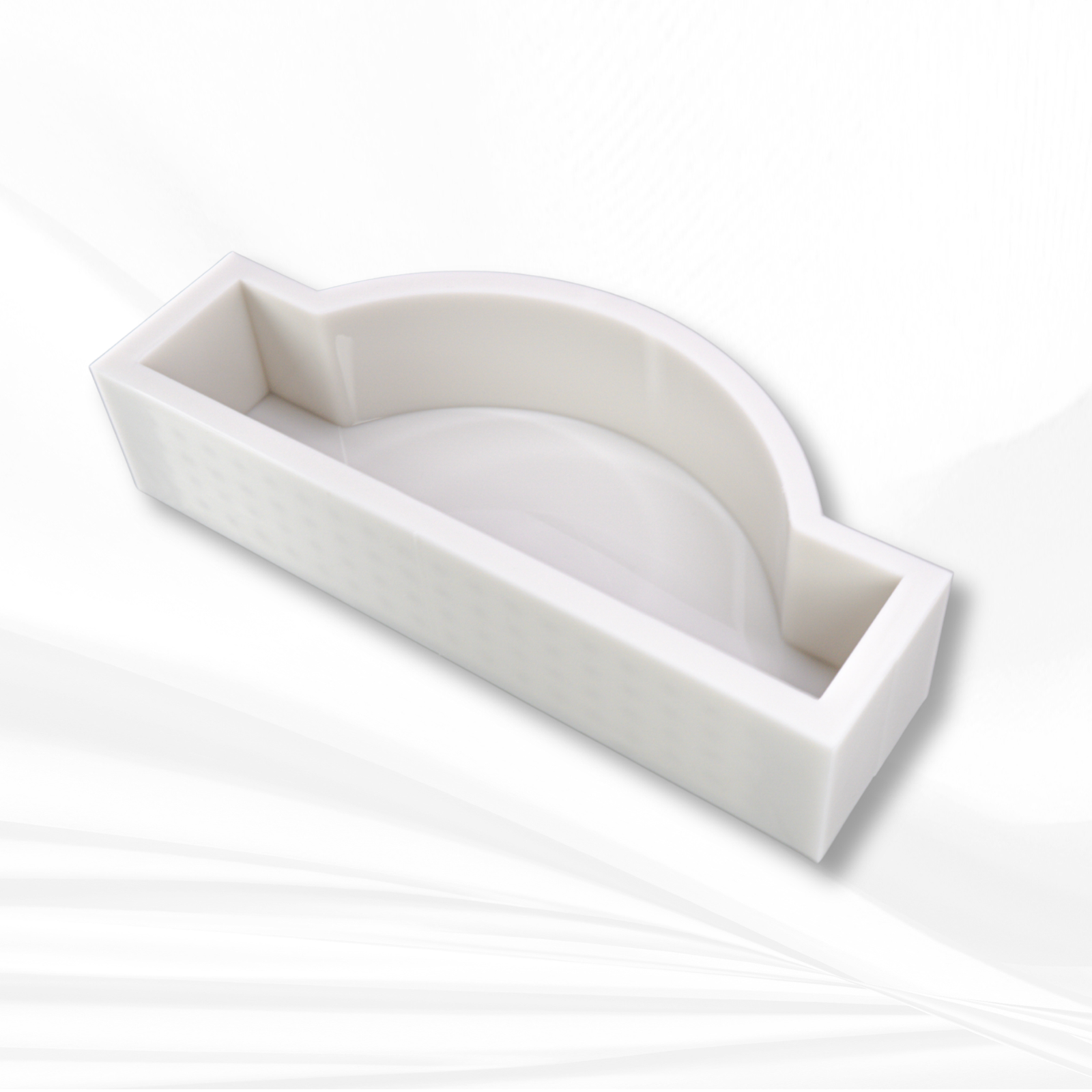 The Windsor |14" x 5.5" x 3"| Deep Rectangle Silicone Mold with Arched Center, Block Mold