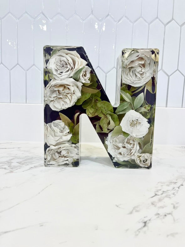 9" Tall - 3" Deep Alphabet Letter Silicone Molds