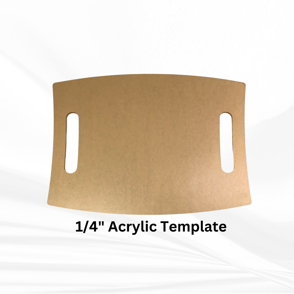 16"x 12"x 1.25" Chunky Bowed Rectangle Board Silicone Mold, Dual Handles